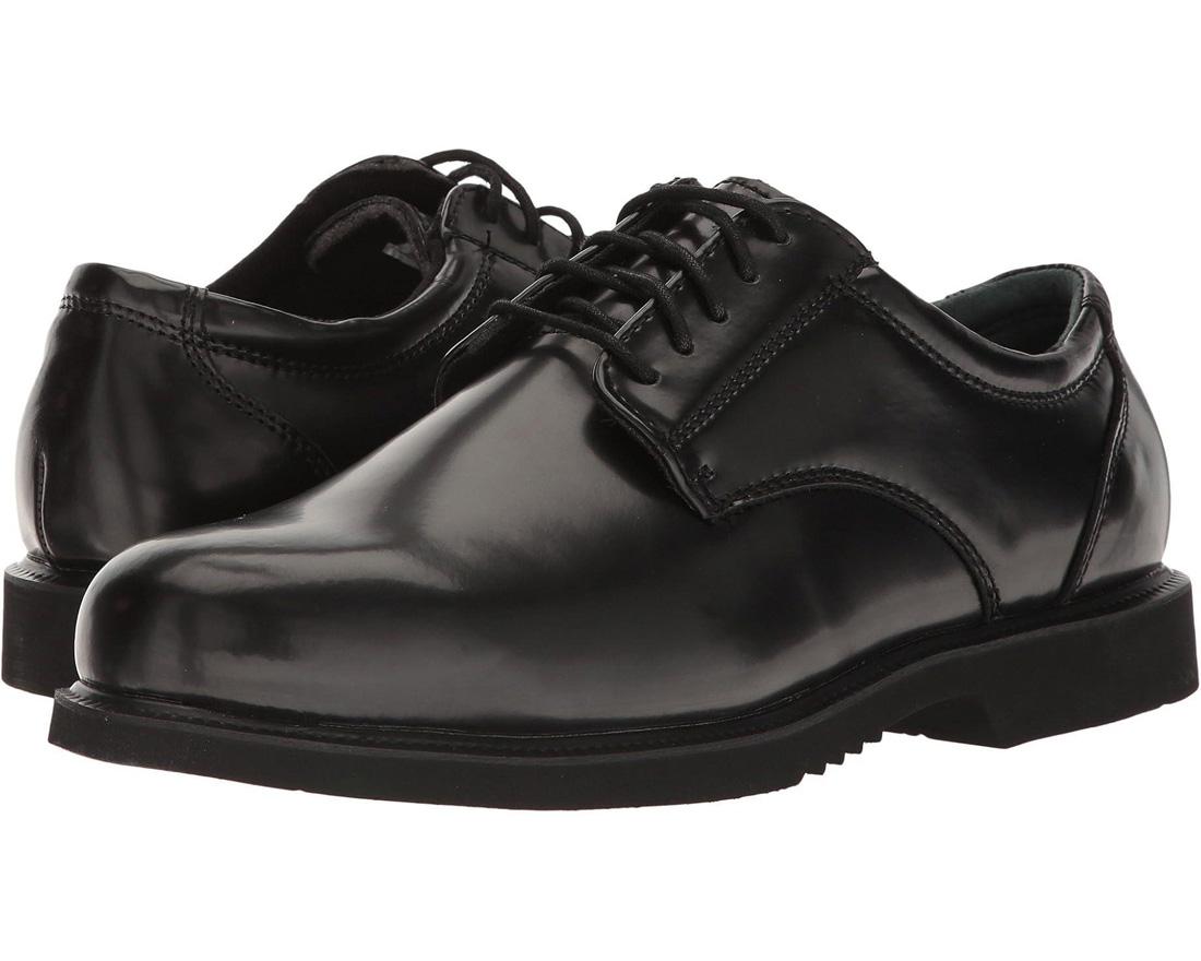 Premium Black Leather Oxford Shoes for Men - Polished & Shineable - Perfect for Business, Formal & Office Wear
