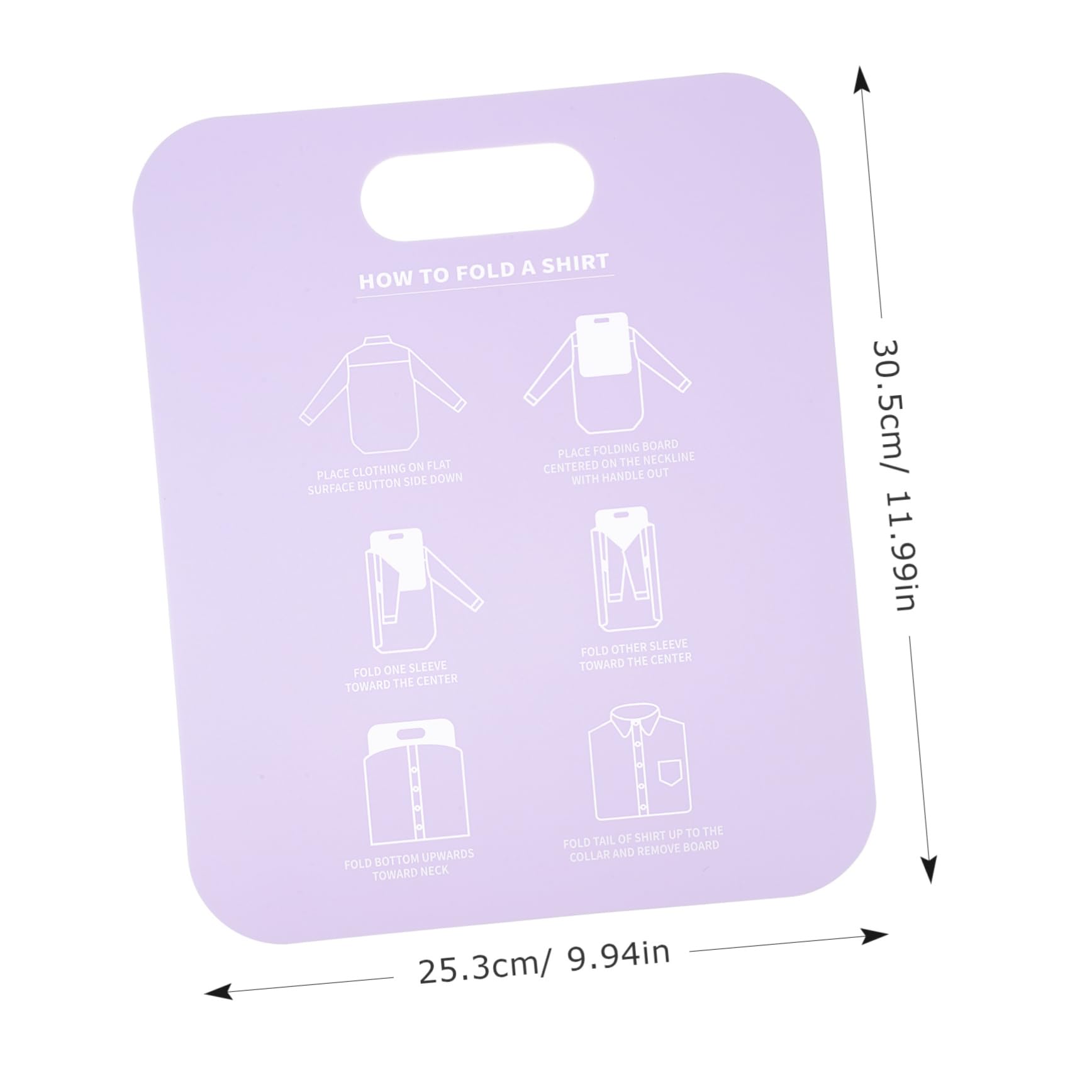 2-Pack Purple Clothes Folding Board - Shirt & Pants Organizer for Closet Storage, Garment Support Tool, Wrapping Cardboard for T-Shirts, Jeans & Clothes - Perfect for Travel Packing & Home Organization