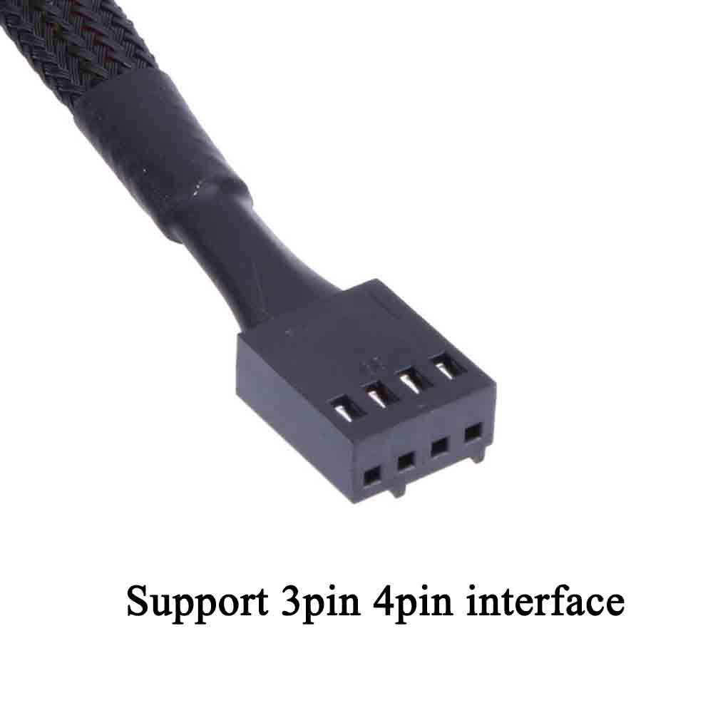 PWM Fan Hub 1 to 4 Port - 4 PIN/3PIN PC CPU Motherboard Cooling Fan Splitter Adapter for Desktop Computer Case Fans | Perfect for Gaming Rigs, Workstations & High-Performance PC Cooling Systems