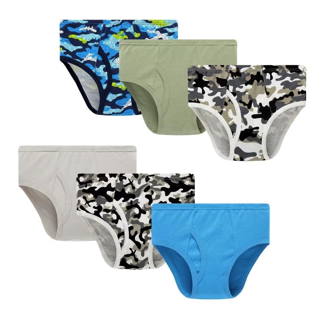 Soft Cotton Boys' Underwear Multipack - Breathable & Comfortable Briefs for Kids - Perfect for School, Play & Everyday Wear