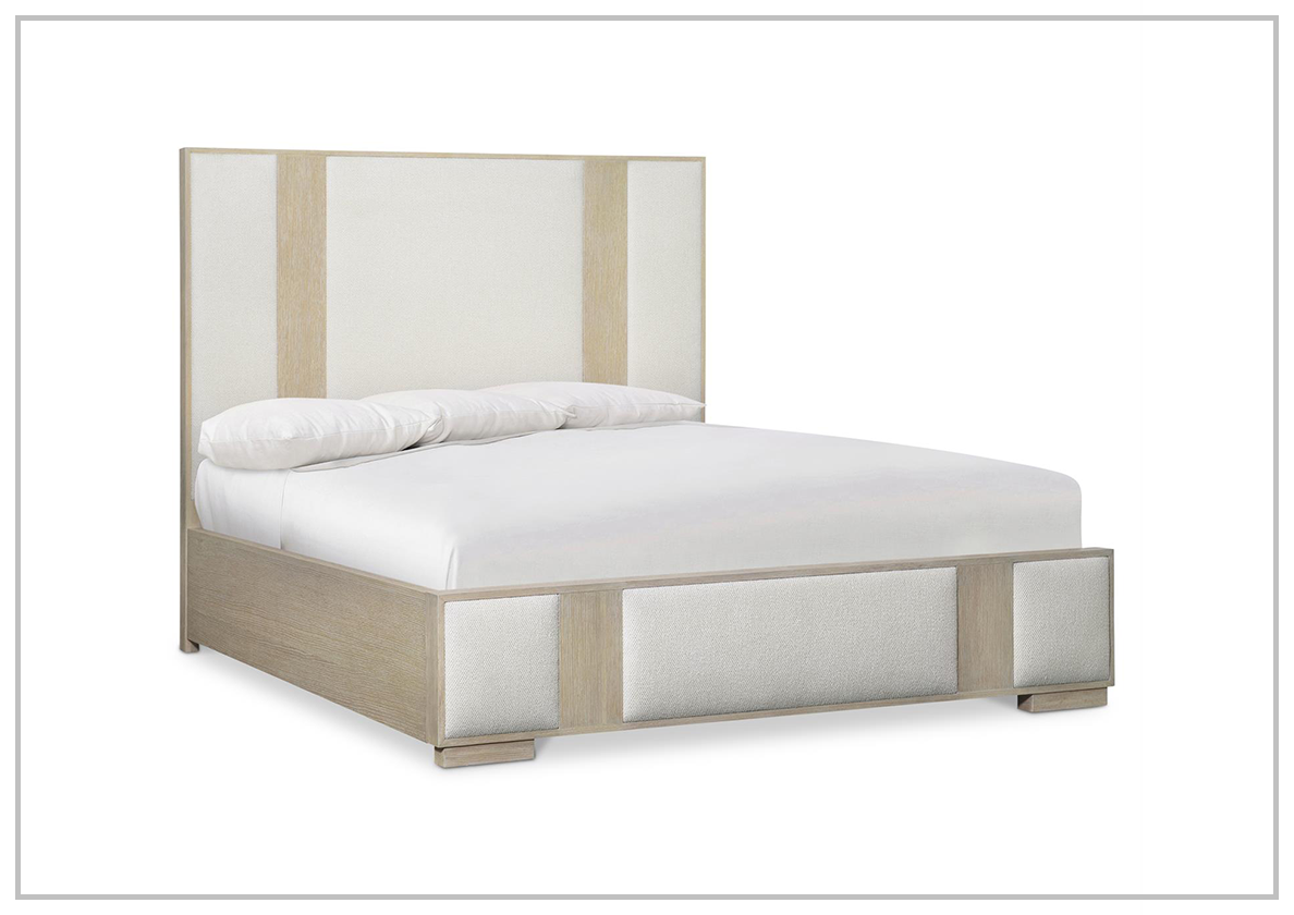 Bernhardt Solaria King & Queen Panel Bed - Modern Wood Bed Frame with Upholstered Headboard - Perfect for Master Bedroom & Guest Room Decor