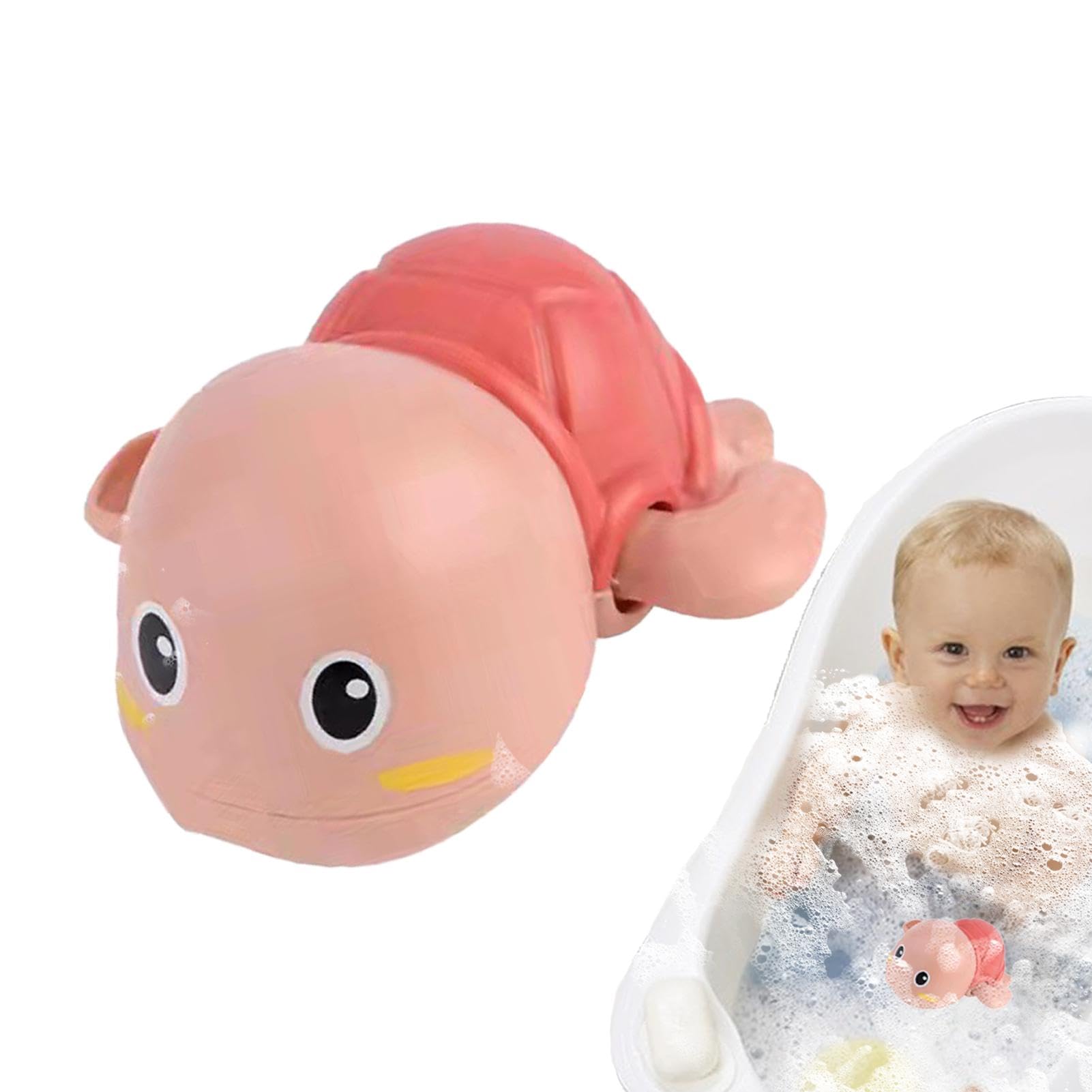 3-Piece Wind-Up Mechanical Turtle Bath Toy Set | Cute Floating Animal Water Toys for Babies & Kids | Fun Bath Time Play for Toddlers & Infants