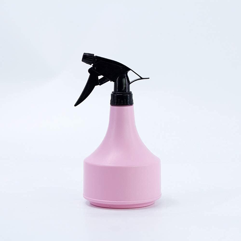 Pink Plastic Watering Can for Indoor Plants - Pressure Spray Bottle for Flowers, Gardening & Household Use - Perfect for Home Garden, Balcony, and Office Plants