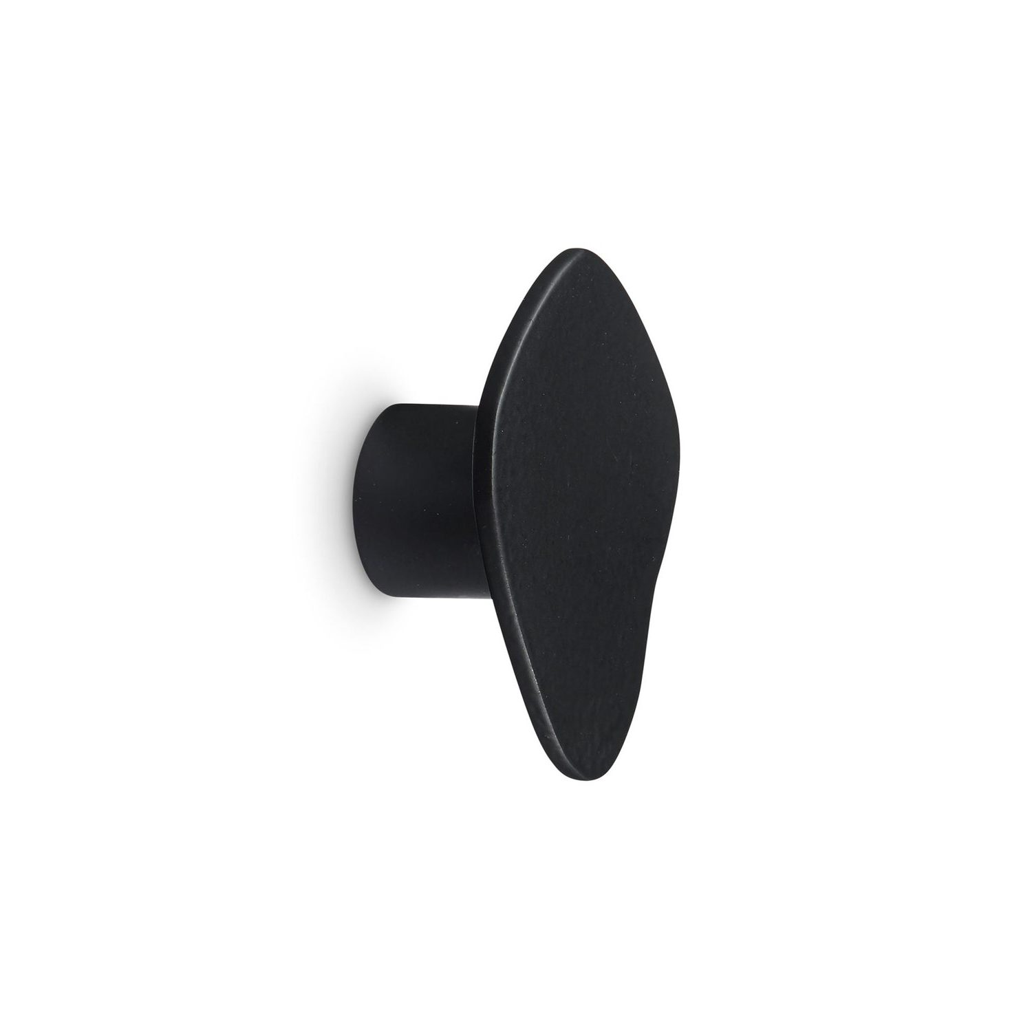 Organic Raw Black H. SKJALM P. Hook/Knob - 3.5cm Cabinet Pull Handle for Kitchen, Bathroom & Furniture Drawers (Set of 10) - Eco-Friendly Hardware for Modern Home Decor