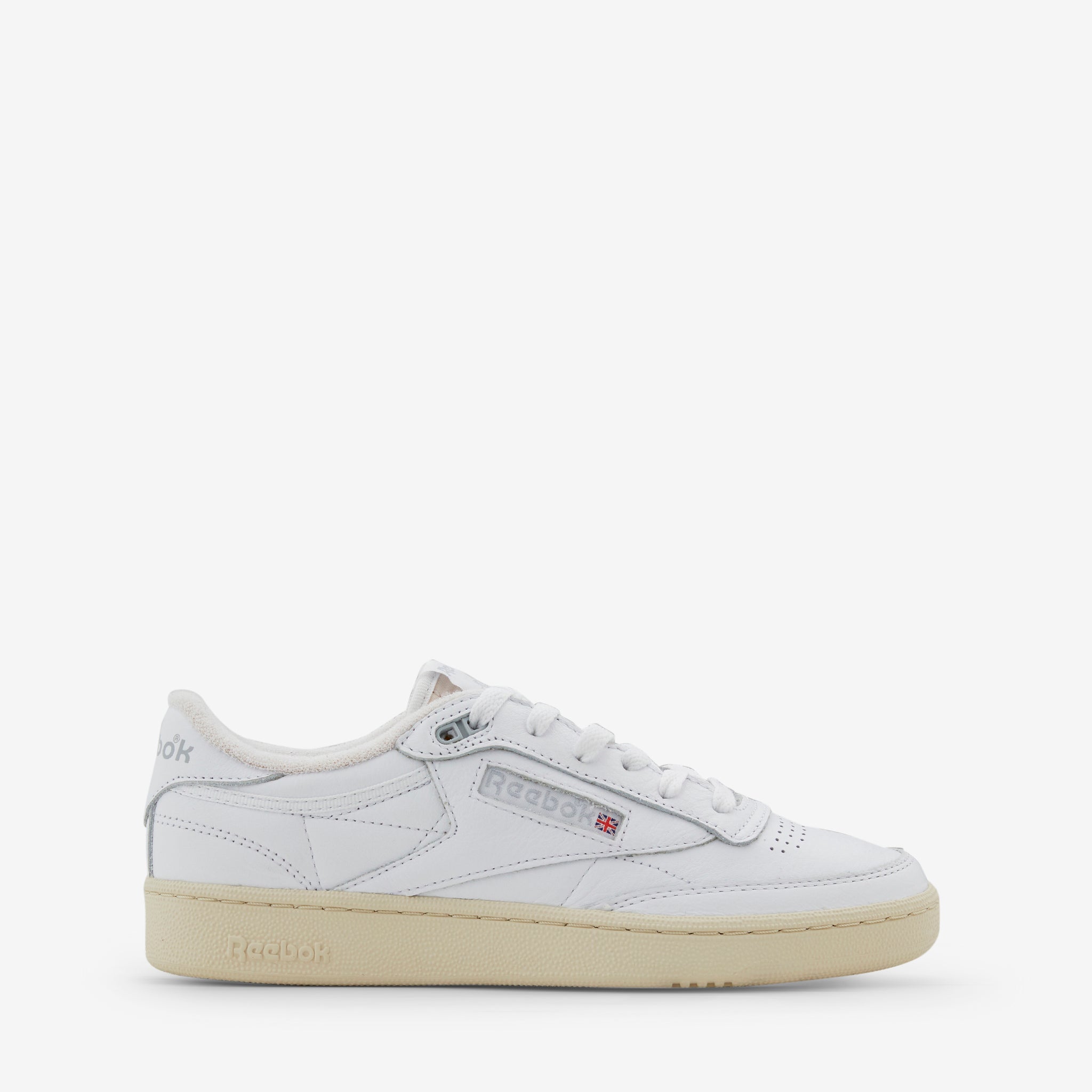 Reebok Club C 85 Vintage Sneakers in White, Pure Grey & Paper White - Classic Comfort for Casual Wear & Everyday Style
