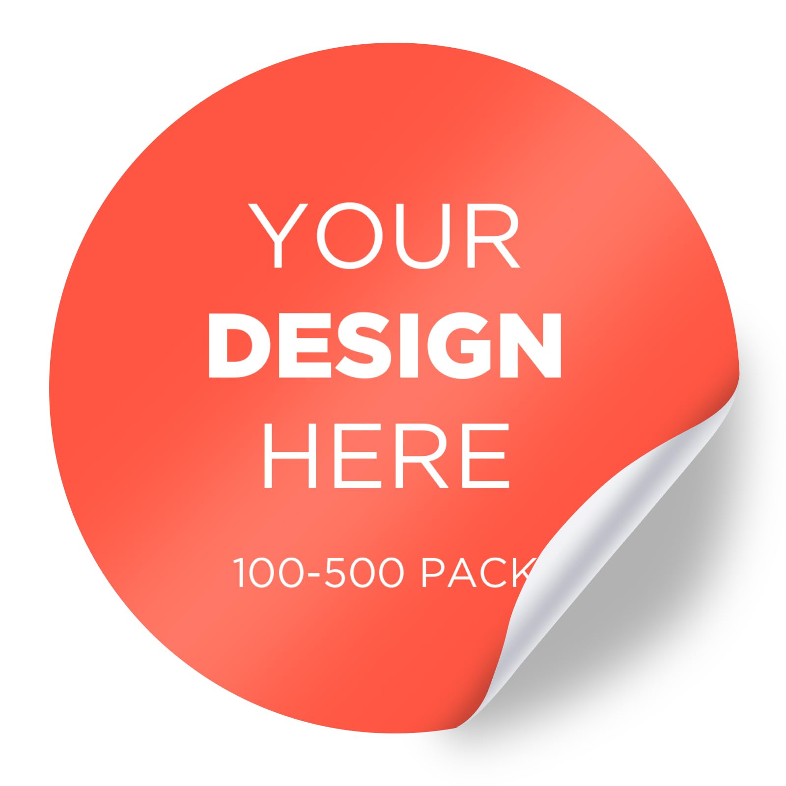 Custom Personalized Stickers & Labels - Create Your Own Design with Logo, Text, Images | Business Branding, Thank You Stickers | 100 Scalloped 5