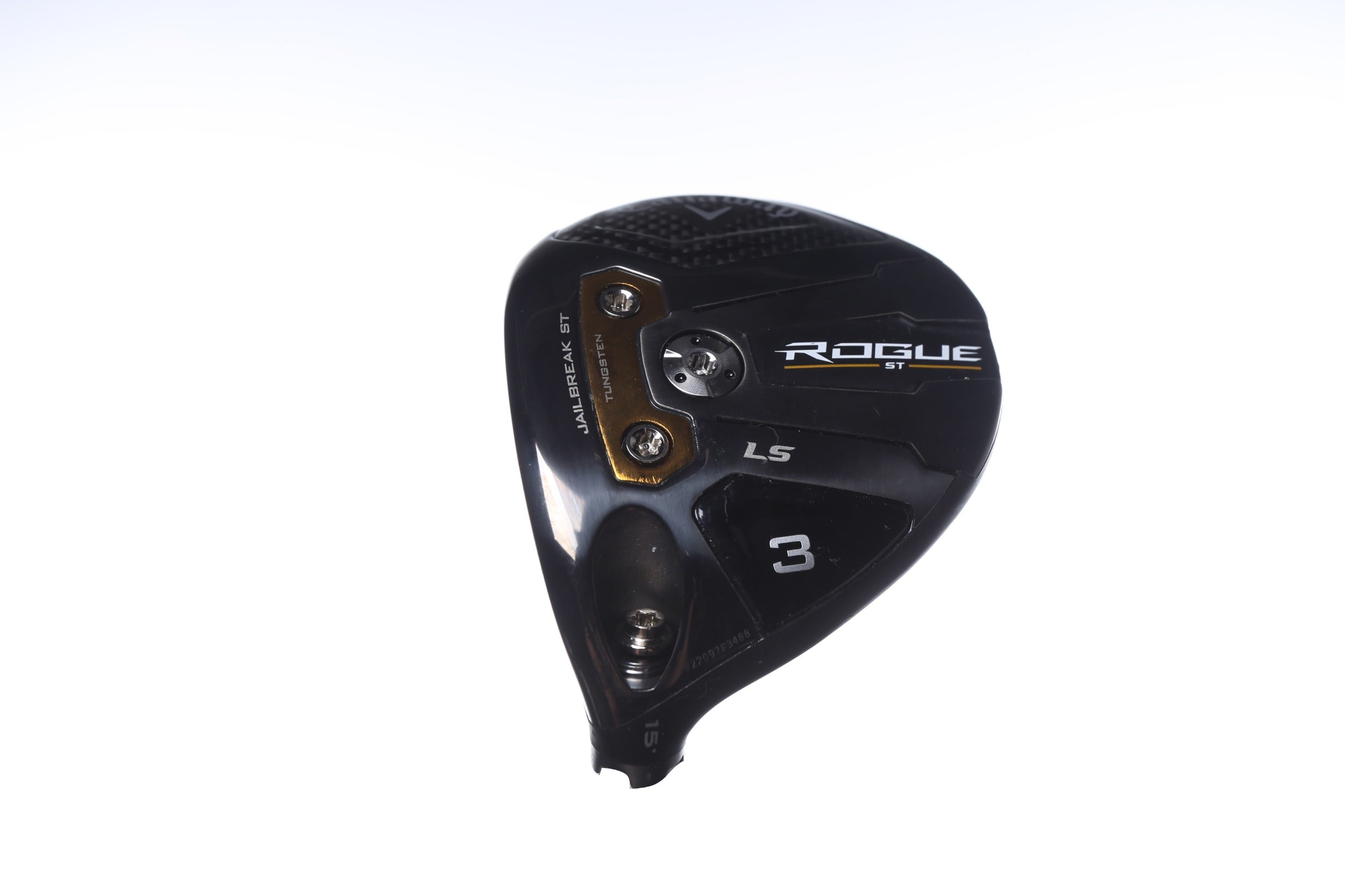 Used Callaway Rogue ST LS Fairway Wood 15° Left-Handed Golf Club Head Only - Perfect for Left-Handed Golfers Seeking Distance & Accuracy on the Course