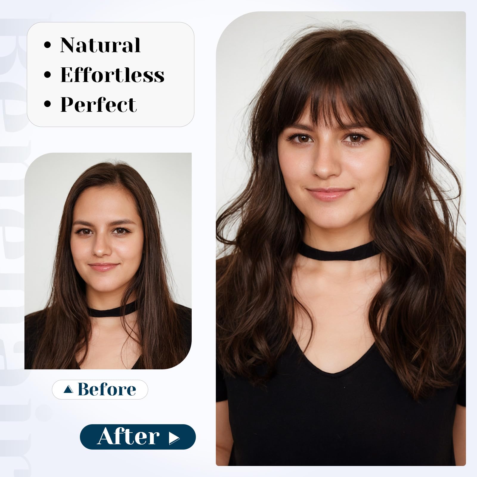 Benehair Clip-in Human Hair Topper with Silk Base - 6 Inch Straight Soft Hair Extension with Thin Bang for Women - Wine Red #99J - Perfect for Hair Loss, Thinning & Styling for Daily Wear, Parties & Special Occasions