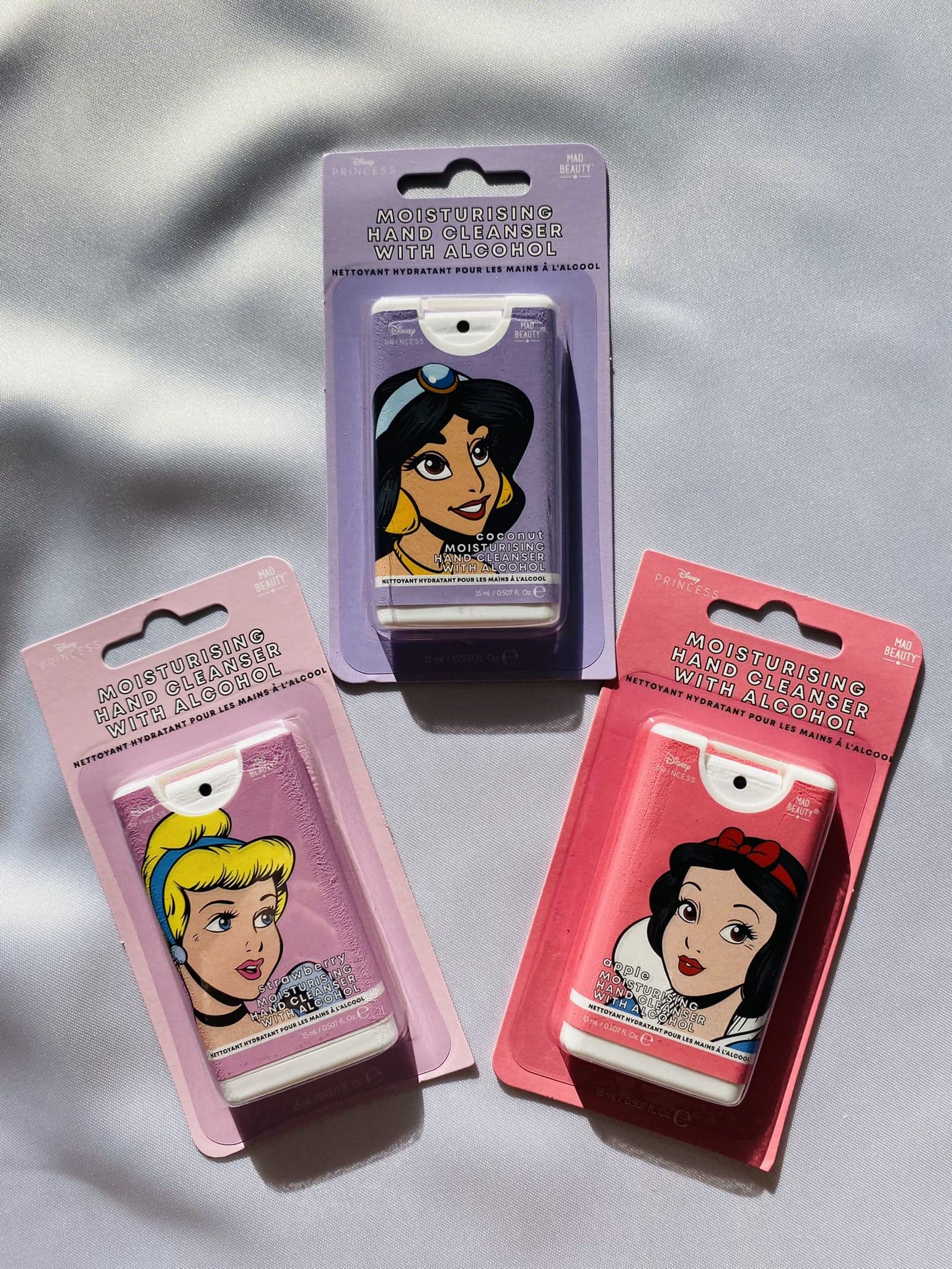 Disney Pop Princess Jasmine Hand Sanitizer & Moisturizer - 2oz Travel Size, Aloe Vera & Vitamin E, Kids Hand Sanitizer for School, Travel, Birthday Gifts & Party Favors