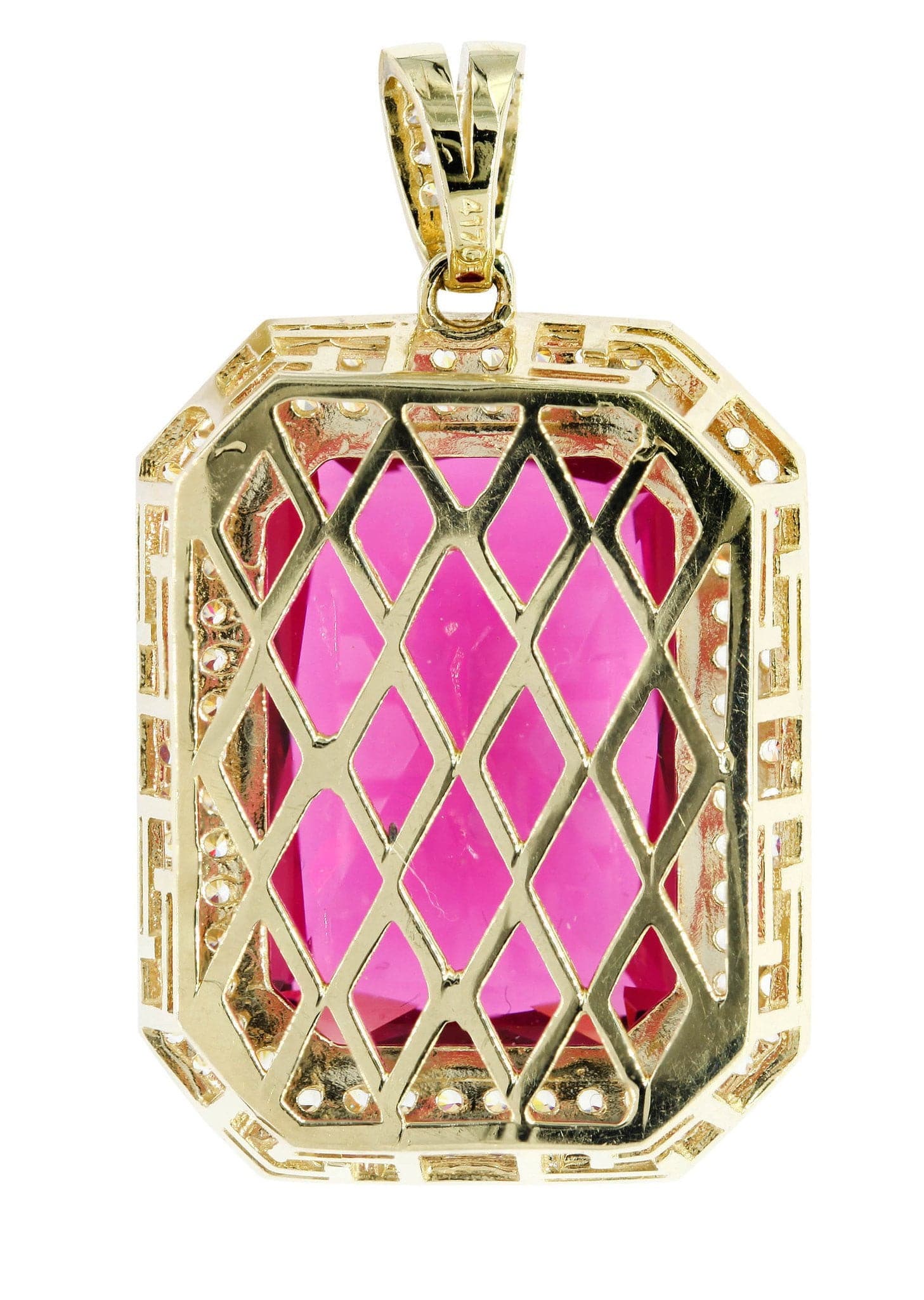 10K Gold Ruby Pendant Necklace for Women | 14.3 Grams Genuine Ruby Jewelry | Elegant Gift for Birthday, Anniversary & Valentine's Day
