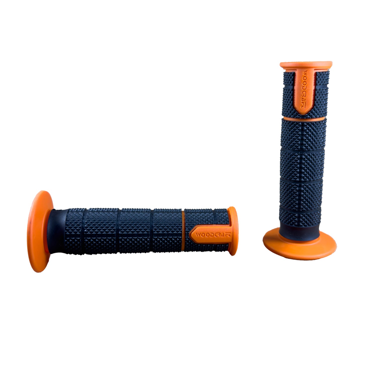 Premium 18-010x Woodcraft SB1 Motorcycle Grips - High-Performance Handlebar Grips for Comfort & Control - Ideal for Street Bikes, Cruisers & Off-Road Motorcycles