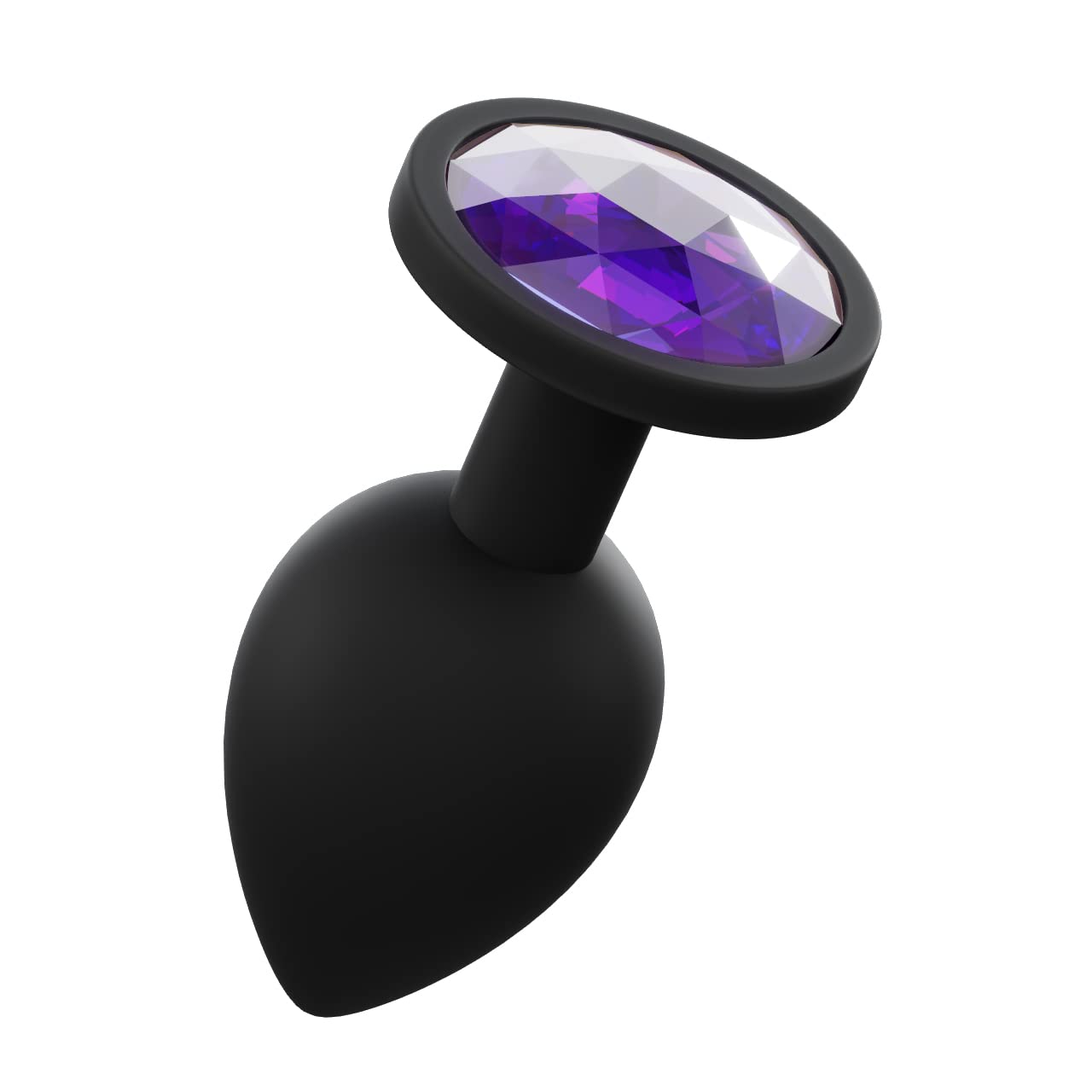 3 Pack Black Diamond Anal Training Butt Plugs - Soft Silicone Beginner Kit with Flared Base & Velvet Gift Bag - Adult Fetish Toys for Couples, Solo Play & Sensual Exploration