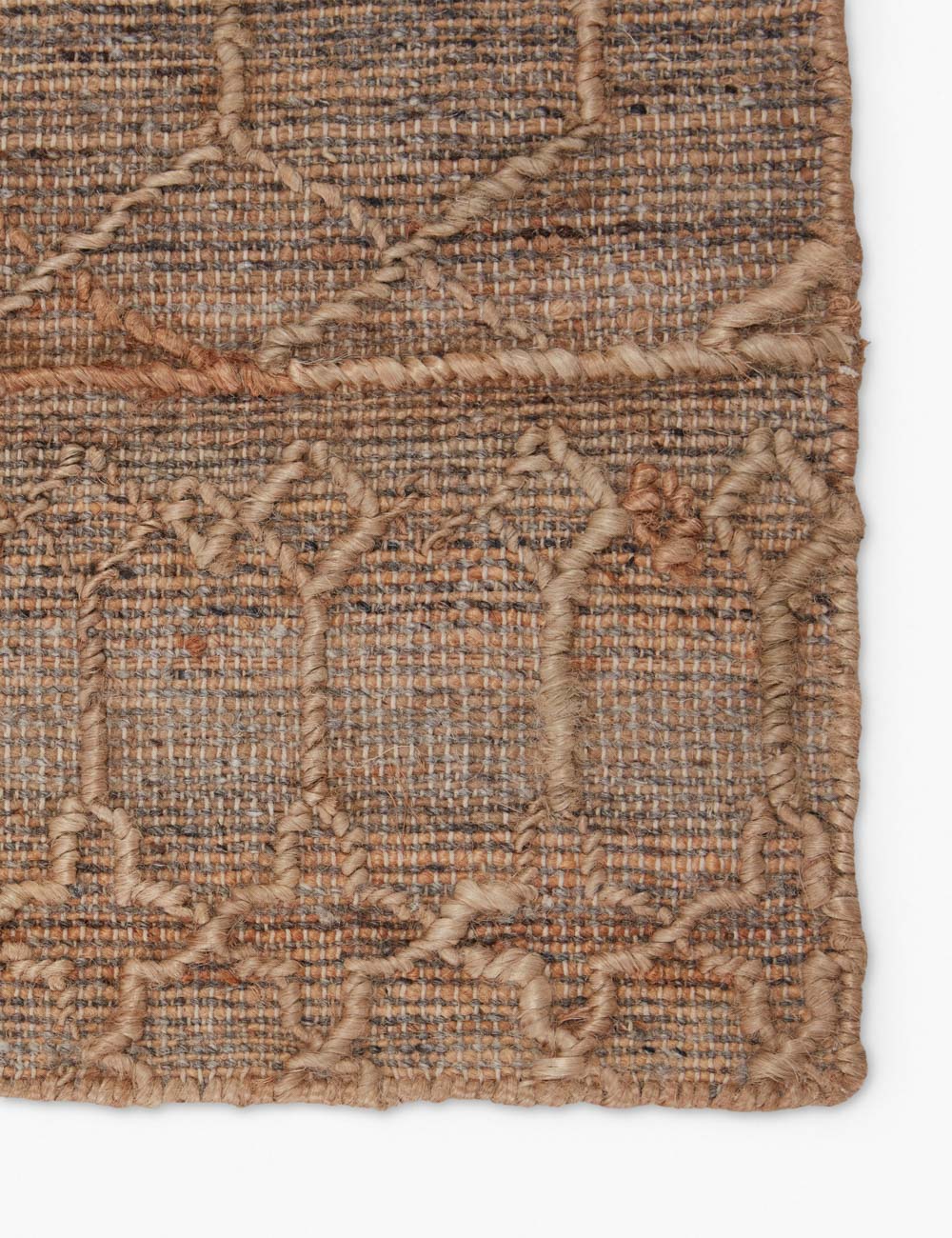 Eco-Friendly Handwoven Jute Blend Area Rug - Natural Fiber Floor Mat for Living Room, Bedroom & Boho Home Decor