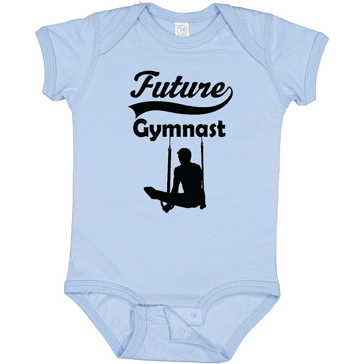 Inktastic Future Gymnast Baby Boy Bodysuit - Soft Cotton Onesie for Infant & Toddler - Perfect for Playtime, Gymnastics Class & Photo Shoots