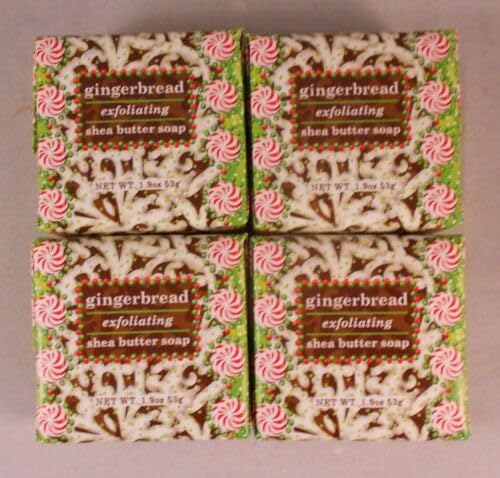 Greenwich Bay Shea Butter Christmas Spa Soap Gift Set - 1.9 oz Bars (4 or 6 Pack) - Moisturizing Handmade Soap for Holiday Gifts & Winter Skin Care - Perfect for Christmas Stocking Stuffers, Spa Day Gifts & Dry Skin Relief
