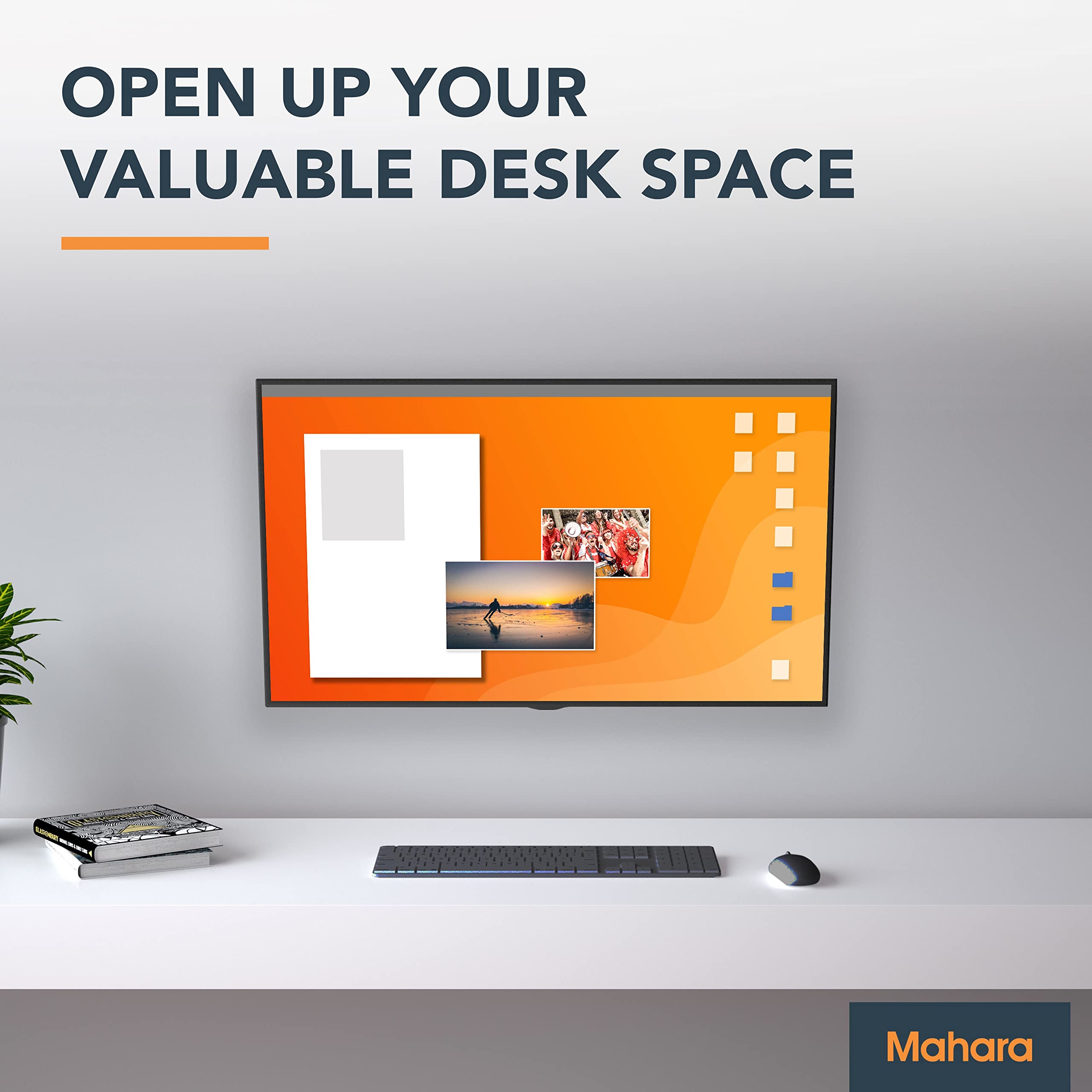 MAHARA Swivel TV Wall Mount Bracket - Adjustable Tilt & Turn for 13