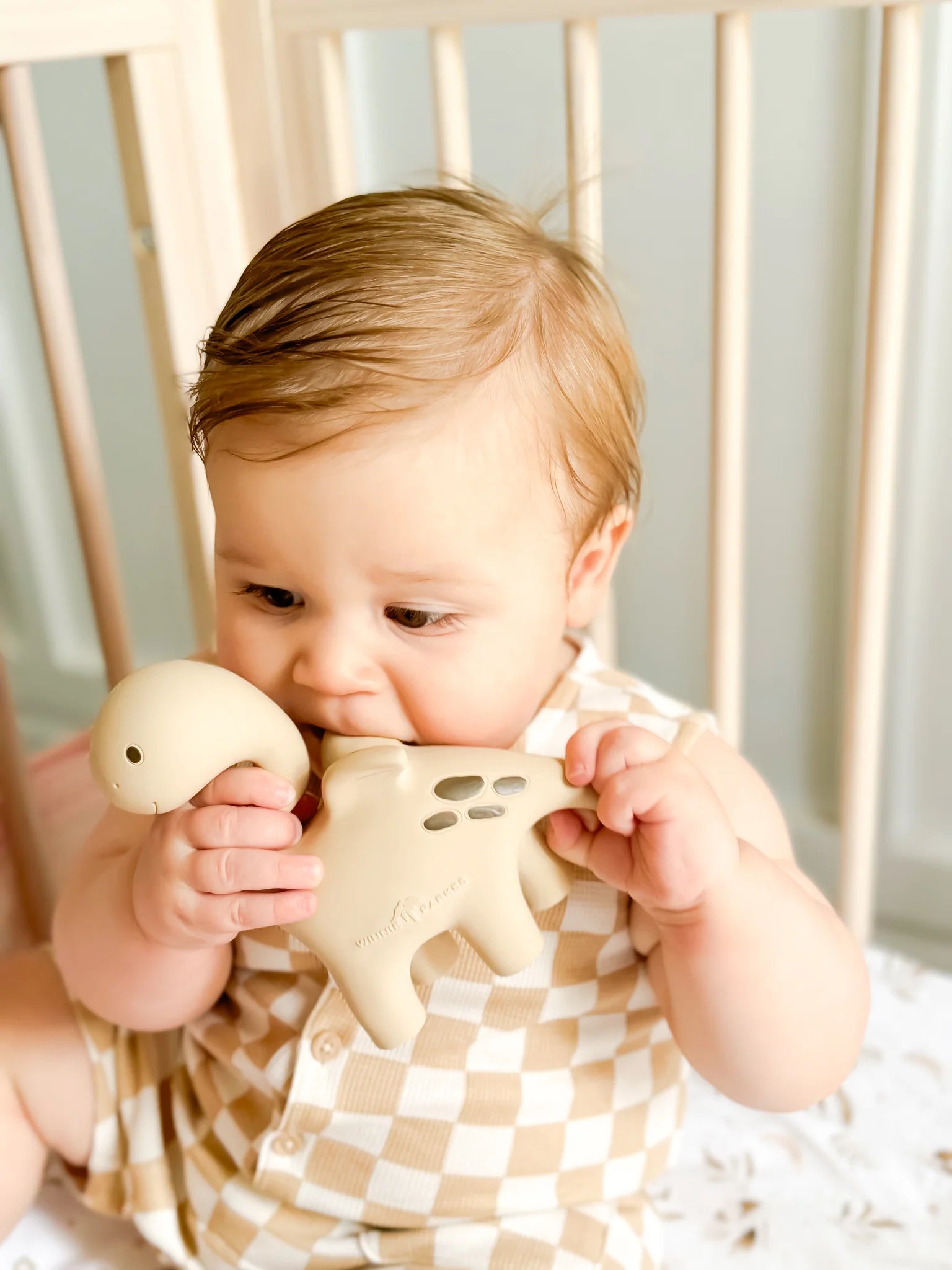 Diplo the Dino Dragon Natural Rubber Teether - BPA-Free Baby Teething Toy for Soothing Sore Gums | Perfect for Infants 3+ Months | Cute Dinosaur Design for Playtime & Teething Relief
