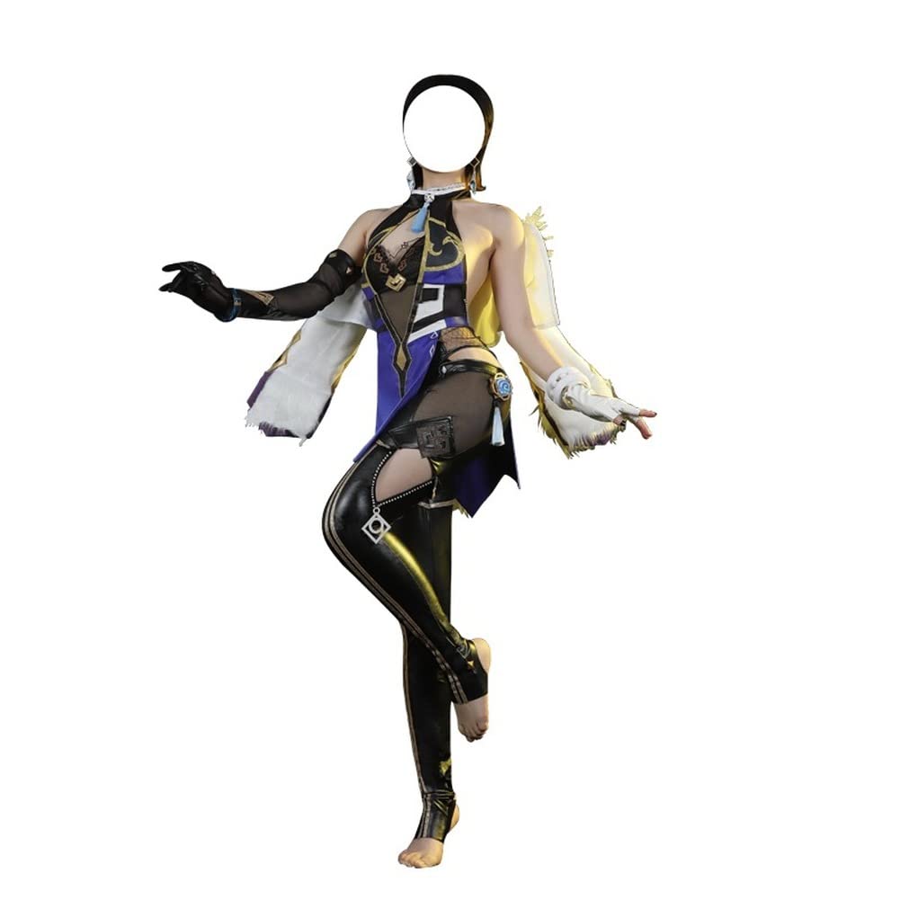Genshin Impact Yelan Cosplay Costume - Official Game Character Halloween Party Outfit for Anime Conventions & Cosplay Events
