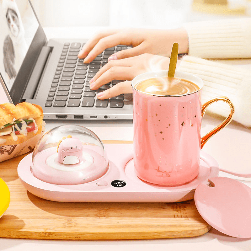 Sakura Aromatherapy Essential Oil Diffuser with Mug Warmer - Perfect for Home, Office, and Relaxation Spaces