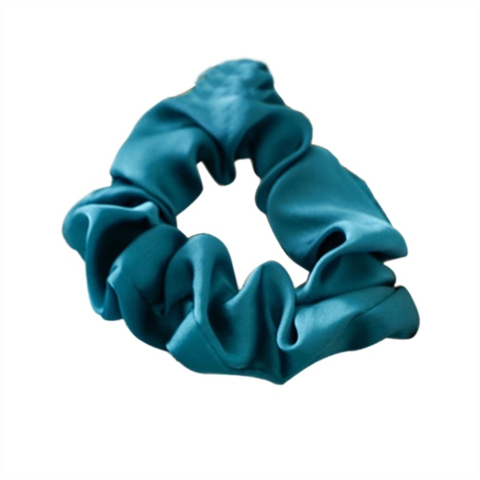 Luxury Satin Silk Hair Scrunchies for Women - Soft Elastic Hair Ties, Ponytail Holders & Hair Bands (1-Pack, Solid Colors) - Perfect for Work, Gym, Parties & Everyday Styling