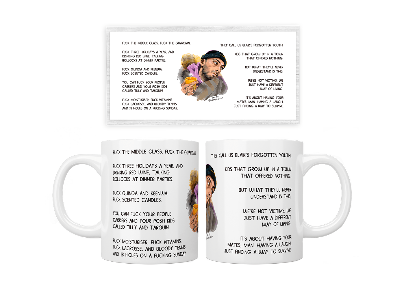 Brassic Vinnie O’Neil Opening Scene Quote Coffee Mug - Funny TV Show Fan Gift - Perfect for Tea, Coffee & Office Use