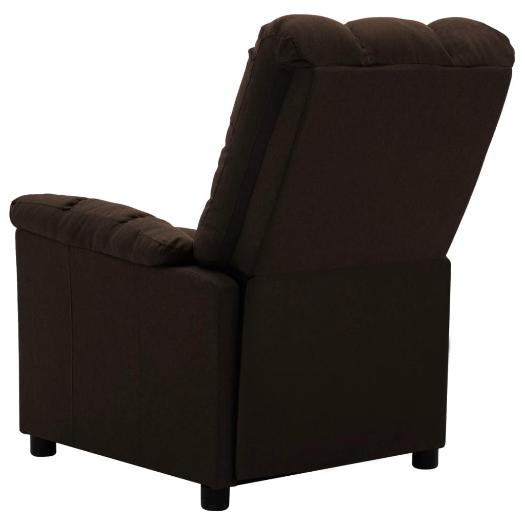Electric Massage Recliner Chair for Elderly - Adjustable Home Theater Reclining Sofa with Dark Brown Fabric | Perfect for Living Room, Home Cinema & Relaxation