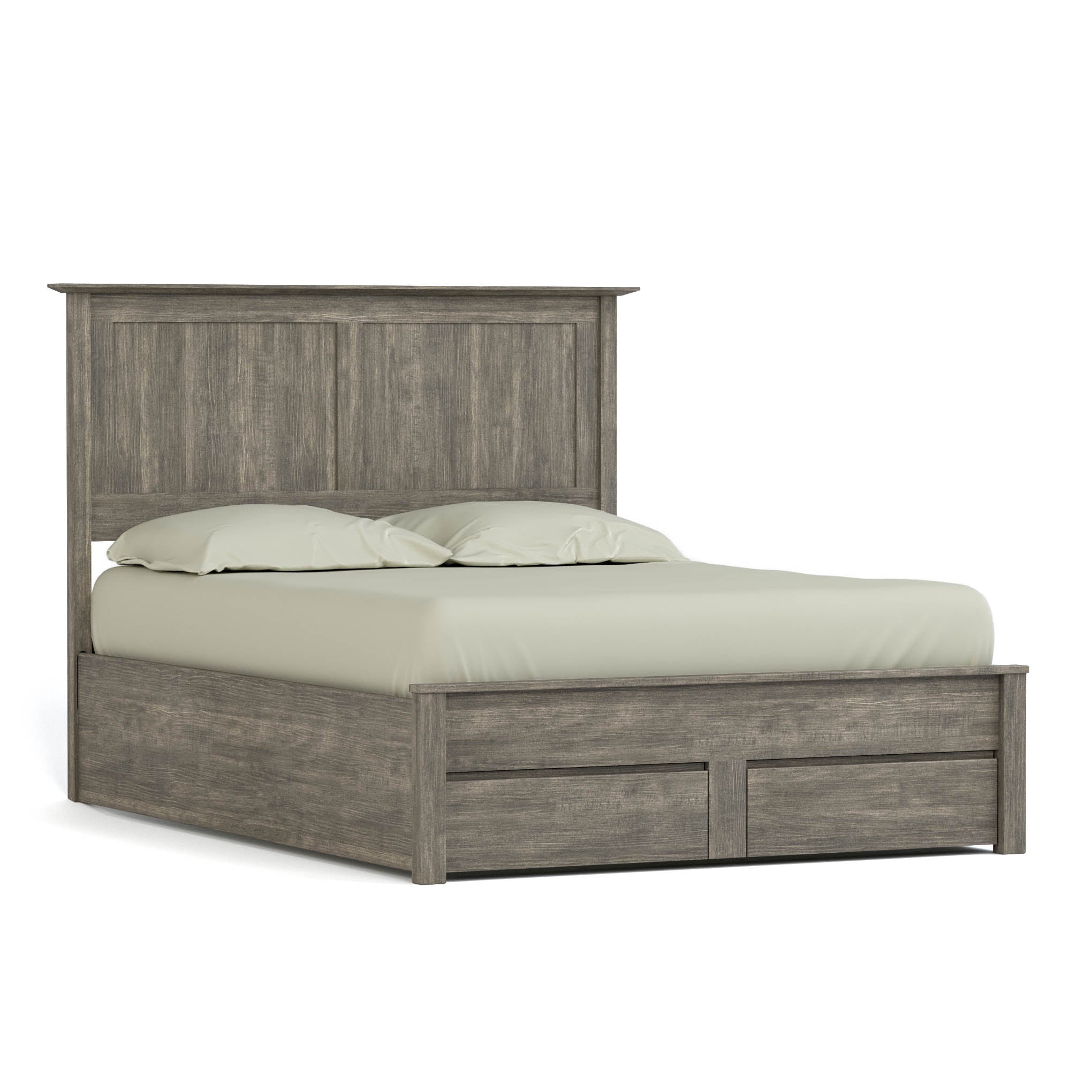 Gable Road Storage Bed - Queen Size Platform Bed with Underbed Storage Drawers for Small Spaces | Perfect for Apartments, Dorms & Guest Rooms