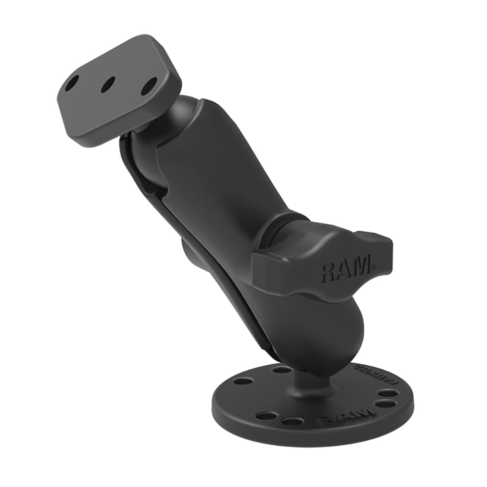 RAM Mounts RAM-B-138U 双球钻下支架配钻石板中臂 - 车载设备固定解决方案
