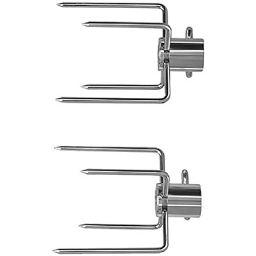 Premium Commercial-Grade HD Rotisserie Forks - Chrome Plated Meat Forks with 1/2