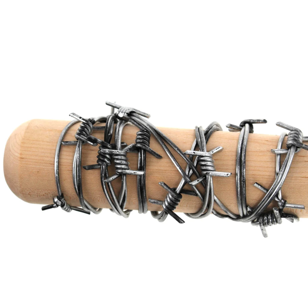 Mick Foley Cactus Jack Autographed WWE WWF Barbed Wire Baseball Bat - Signed Collectible with IGM COA - Perfect for Wrestling Fans & Memorabilia Displays
