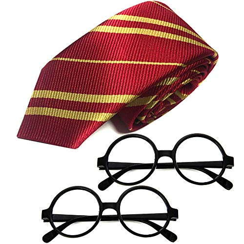 Plastic No Lenses Glasses With Tie