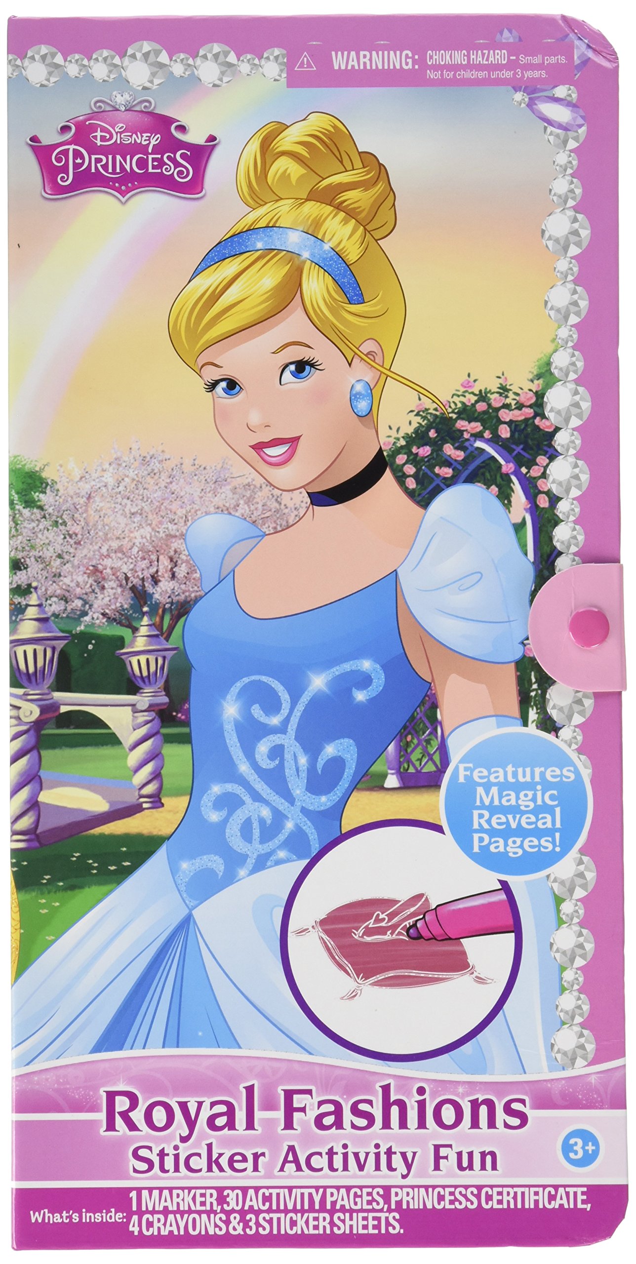 Tara Toys Disney Princess Cinderella Fashion Portfolio Playset - Kids Pretend Play Dress Up Set for Birthday & Party Fun | Perfect Gift for Girls Ages 3-6