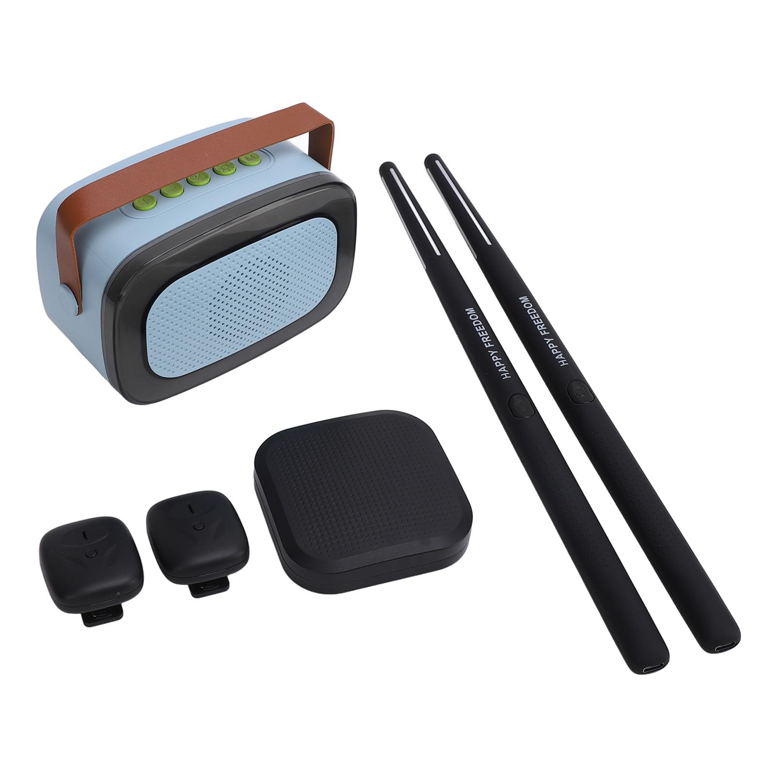 Professional 3D Motion Sensing Air Drum Set with Drumsticks, Pedals & Speaker - Electronic Virtual Drum Kit for Adults, Kids & Beginners - Perfect for Home Practice, Gifts & Music Enthusiasts