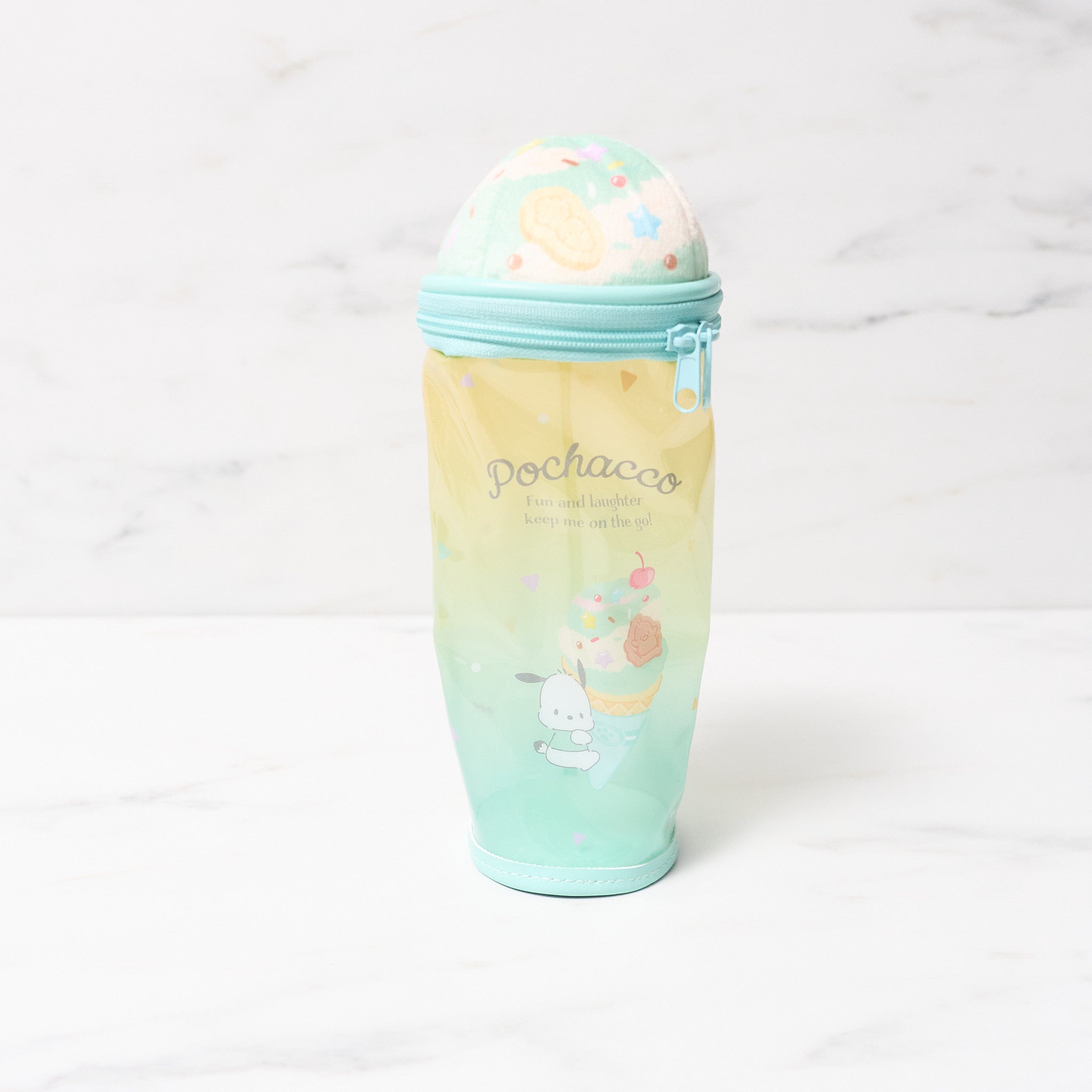 Vintage Sanrio Ice Cream Pen Case - Cute Kawaii Pencil Holder for School, Office & Home Organization