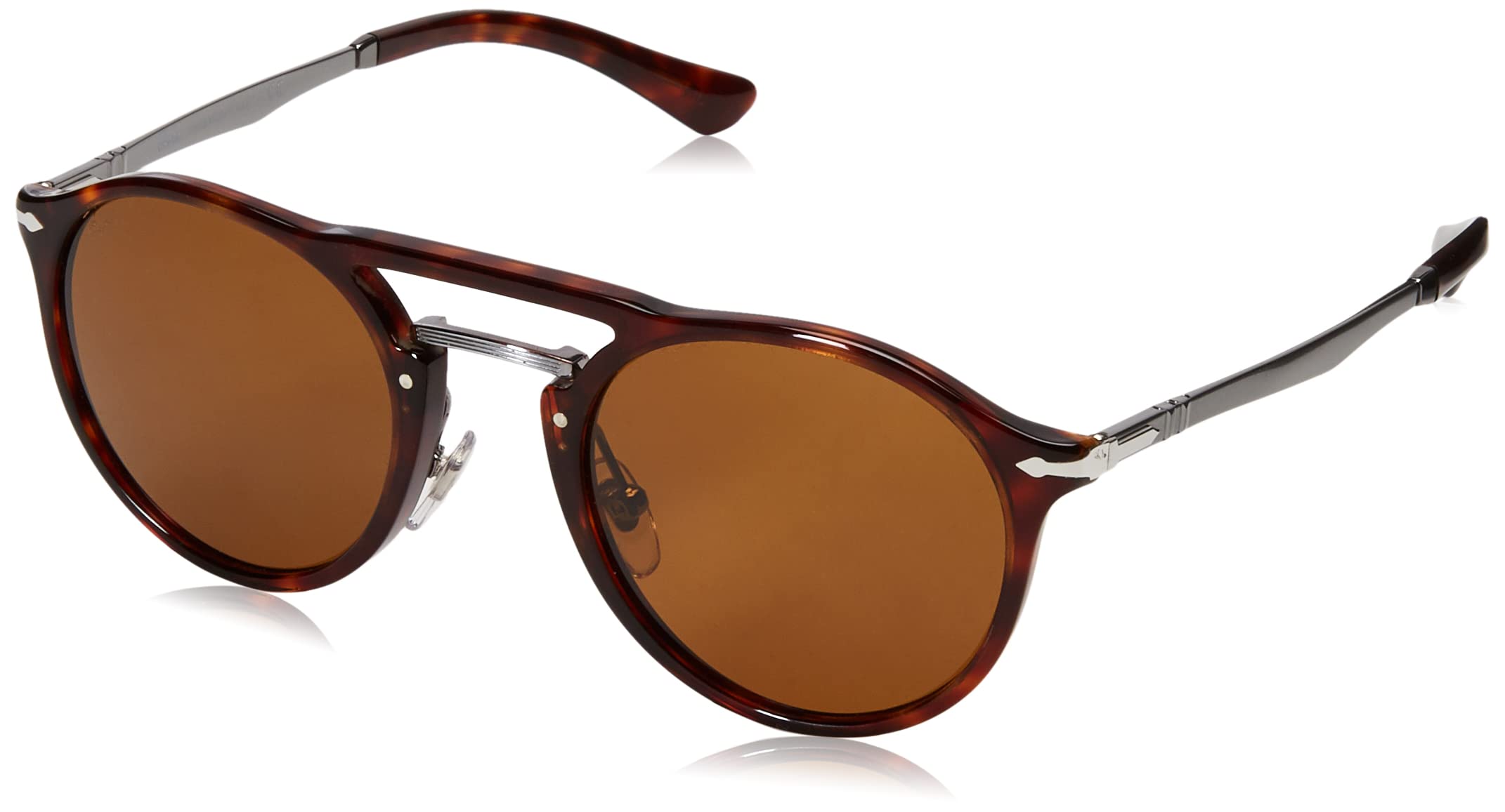 Persol PO3264S Square Sunglasses for Men & Women - Classic UV Protection Polarized Lenses - Perfect for Driving, Travel & Outdoor Activities