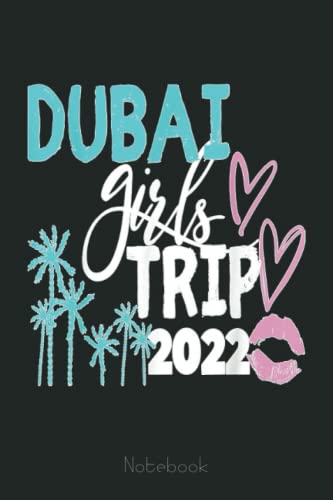 Retro Love Hearts Beach Dubai Girls Trip 2022 Notebook - Summer Journal for Kids with Writing Prompts, Drawing Diary & Interactive Scrapbook | Perfect for Vacation Memories, School Projects & Creative Writing Practice
