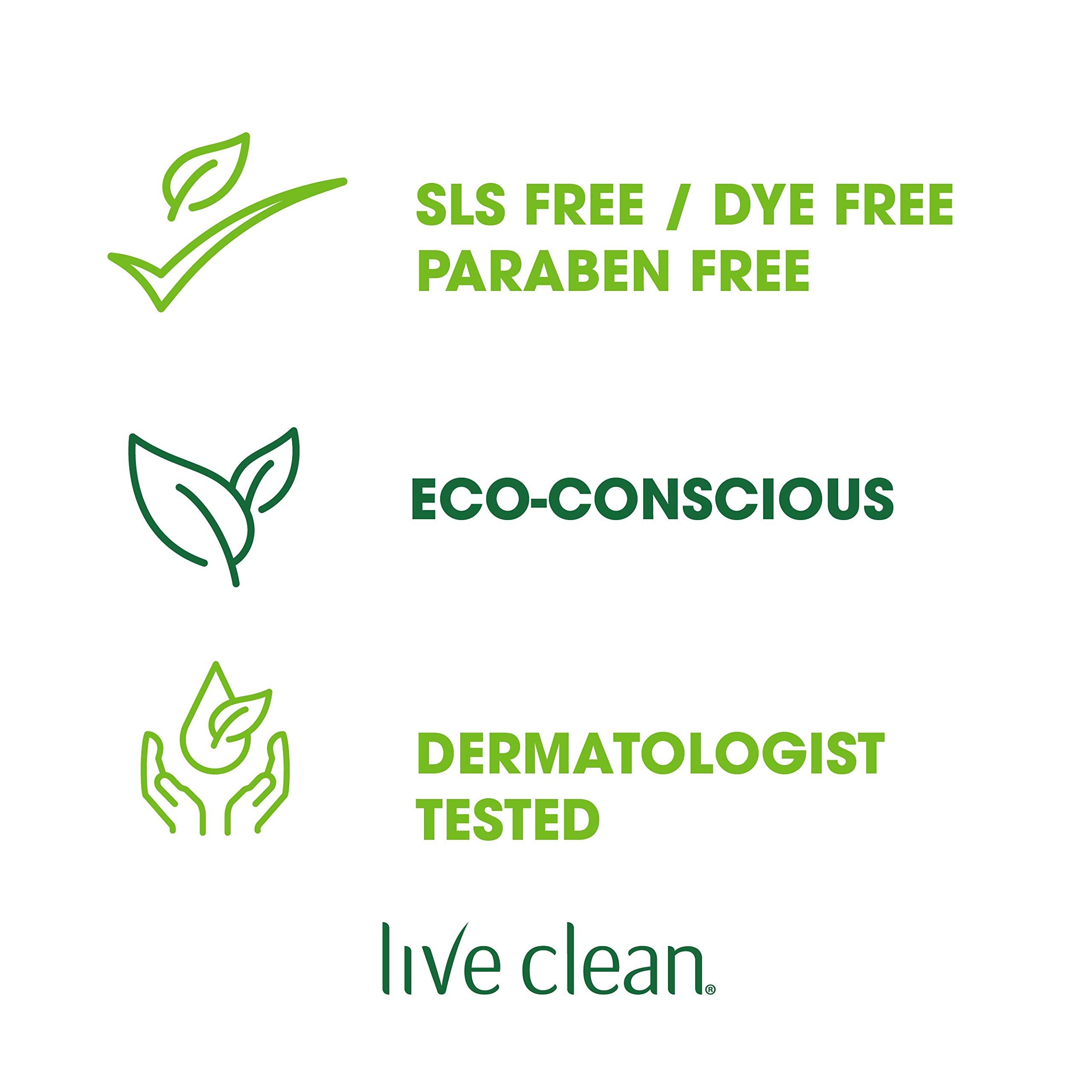 Live Clean Hydrating Fresh Water Shampoo - 12 Oz for Dry & Damaged Hair - Sulfate-Free & Vegan Hair Care - Perfect for Daily Use & Color-Treated Hair