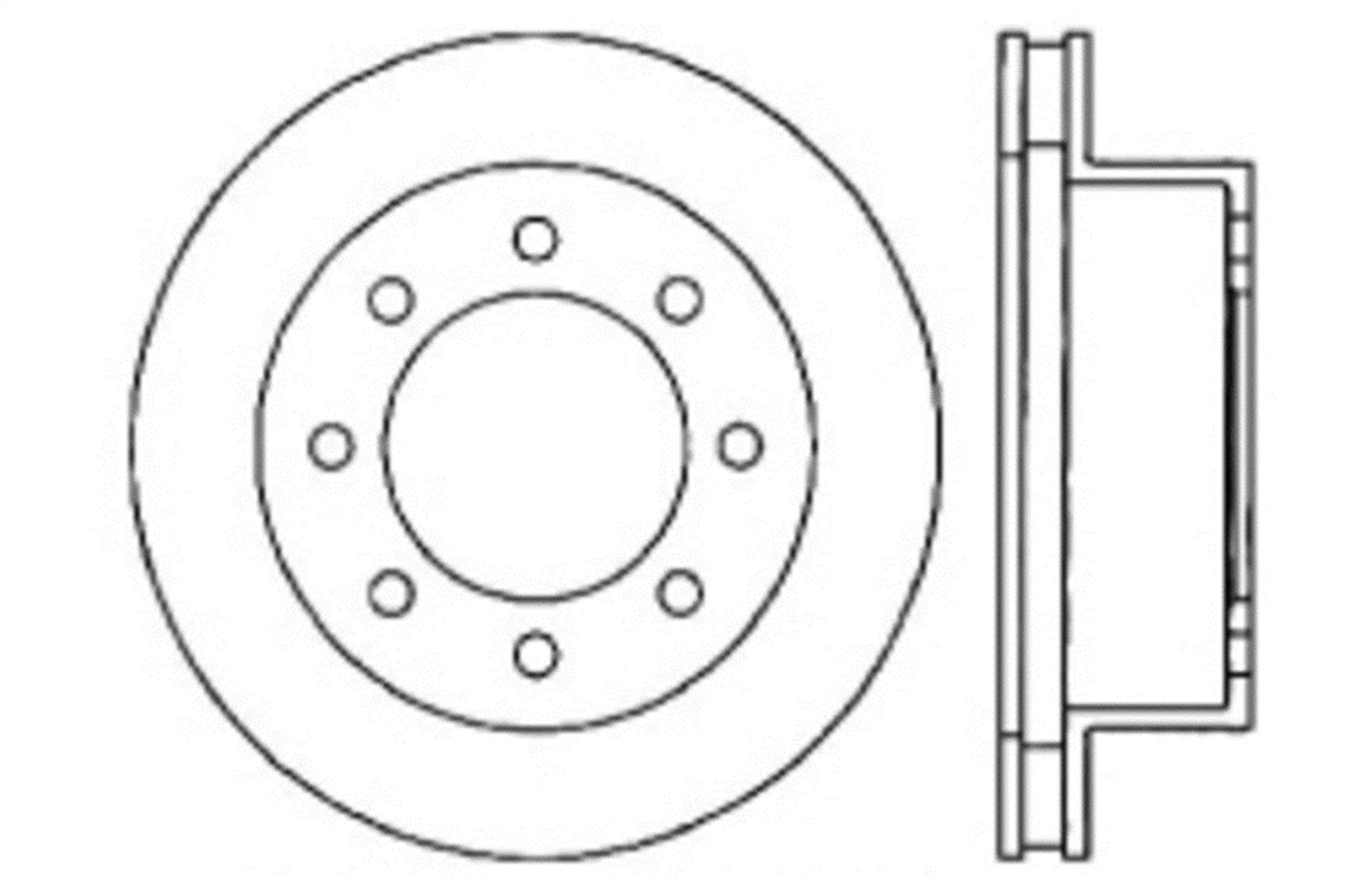 StopTech 128.67046R Sport Cross Drilled Brake Rotor - Front Right for High-Performance Cars | Perfect for Racing, Track Days & Street Use
