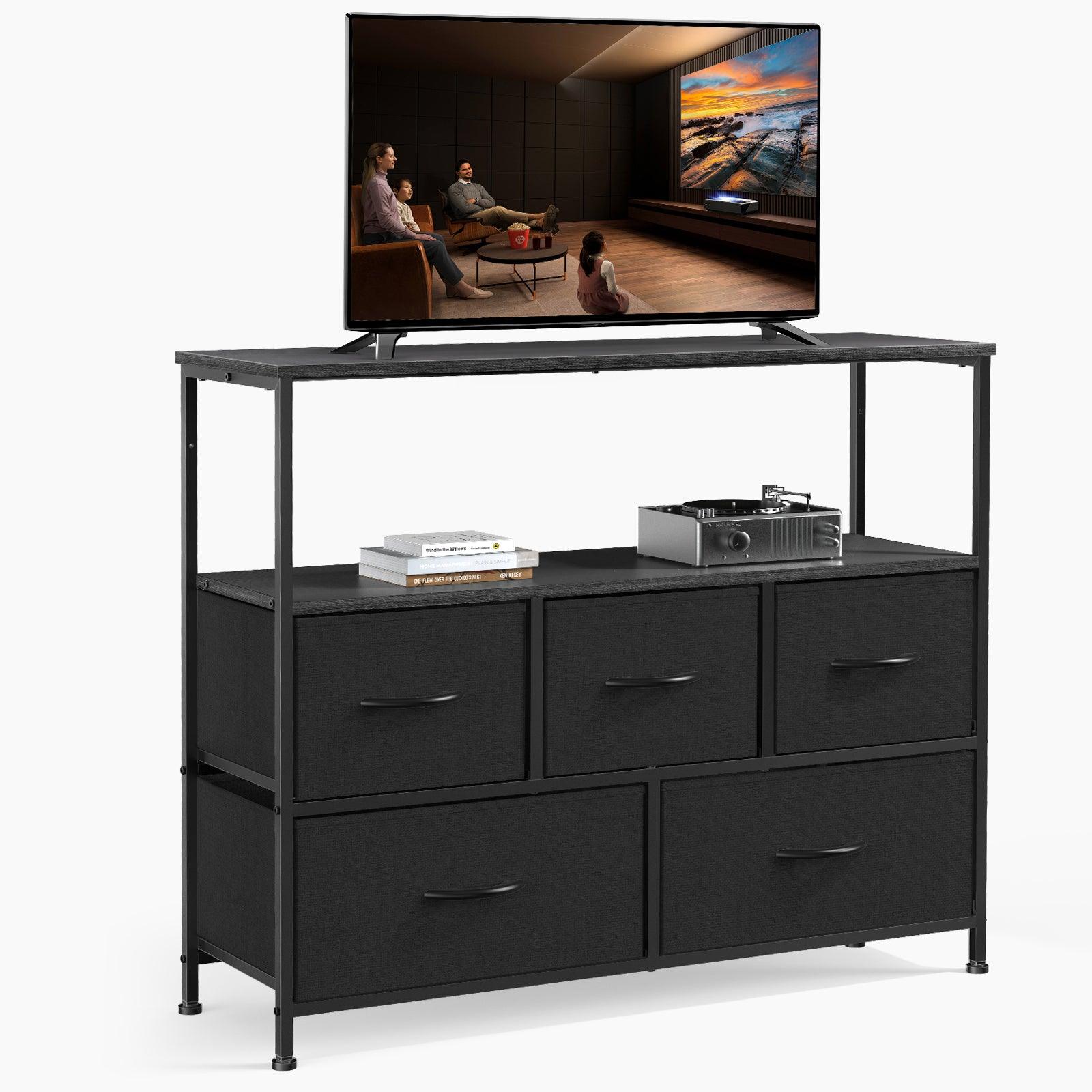 5-Drawer Fabric Dresser with Metal Frame - Modern Bedroom Chest of Drawers for Closet Organization | Perfect for Small Spaces & Apartment Storage