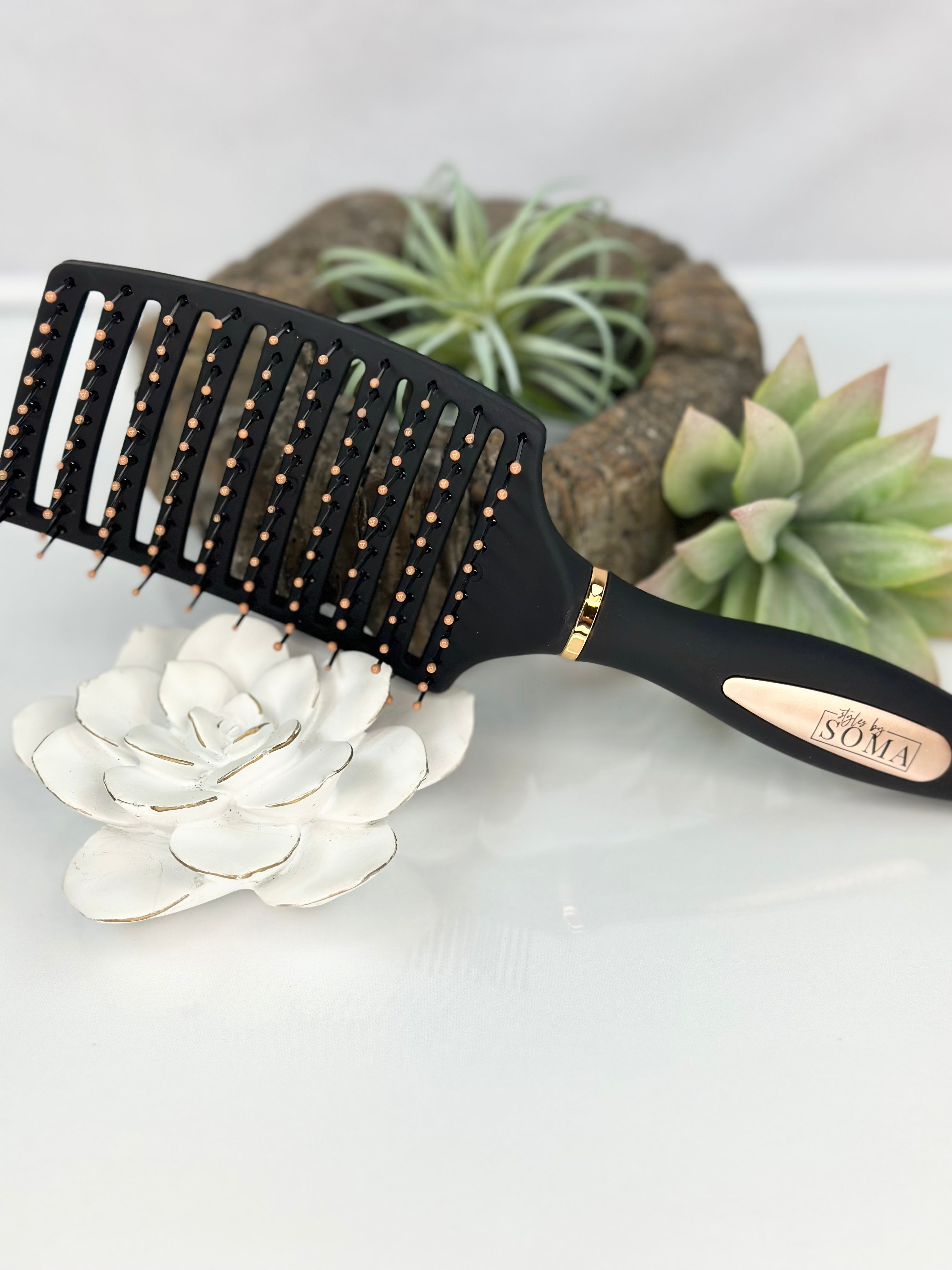 Premium Detangling Hair Brush for Smooth & Pain-Free Brushing - Perfect for Curly, Thick, and Wet Hair - Salon Quality at Home