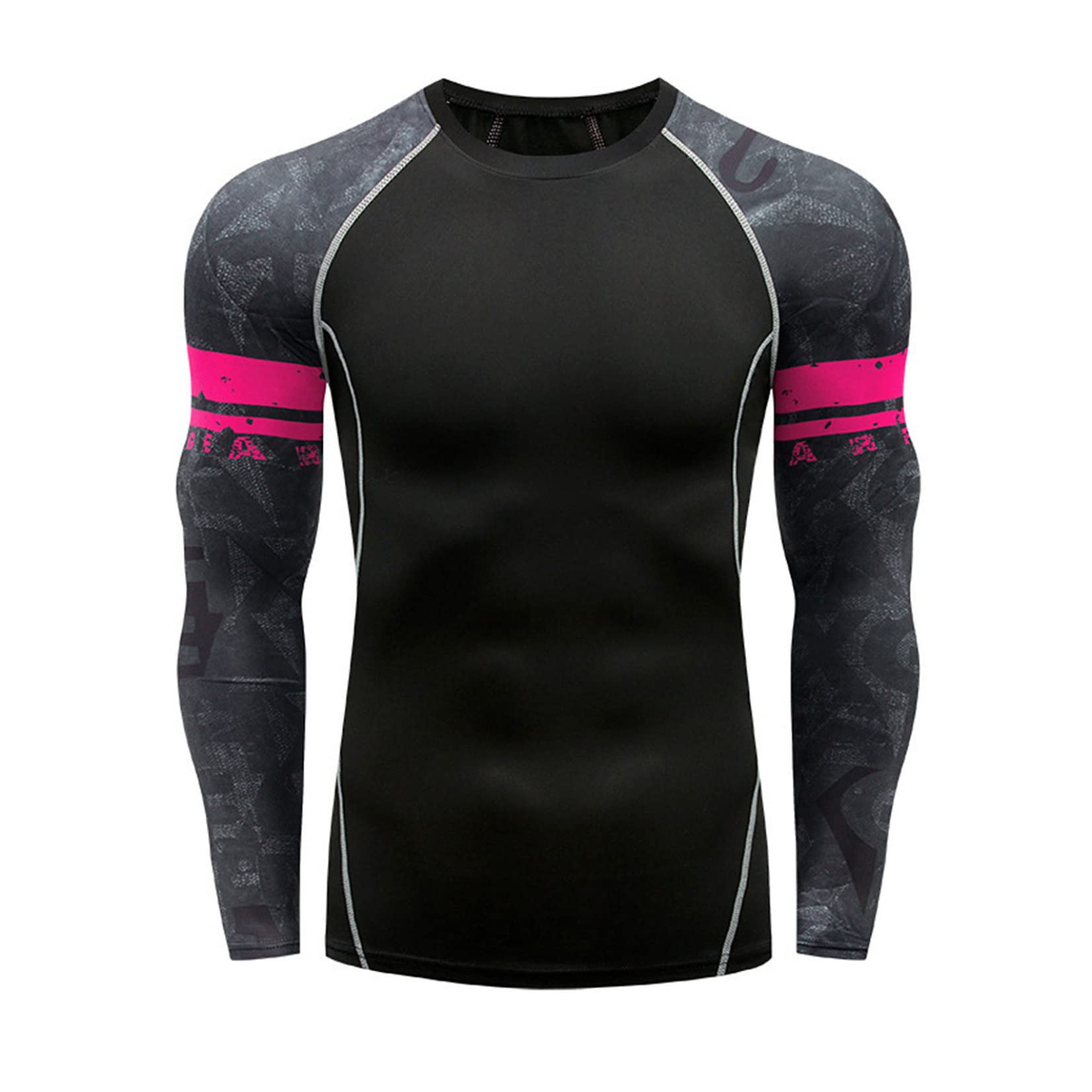 Men's UPF 50+ Long Sleeve Rash Guard Swim Shirt - Sun Protection Athletic Swimwear for Swimming, Surfing & Outdoor Water Sports