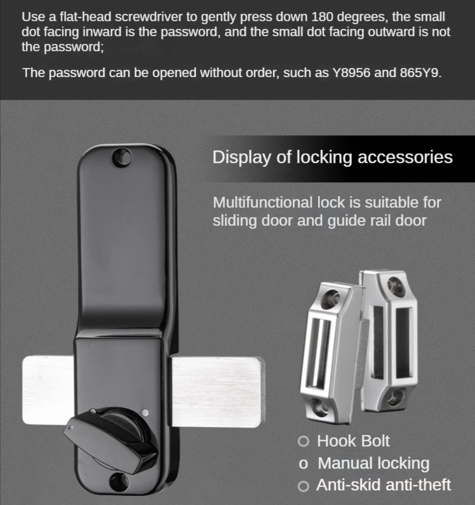 Keyless Entry Door Lock with Keypad - Waterproof Smart Deadbolt for Front Door (Black) - Secure Home Access