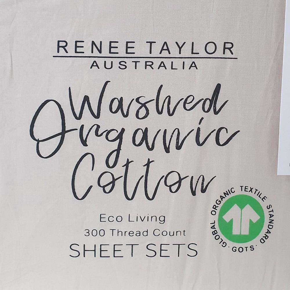 Premium 100% Organic Cotton Percale Sheet Set 300 Thread Count - King Size (50cm) | Soft, Breathable & Hypoallergenic Bedding for Luxurious Sleep & Hotel-Style Comfort