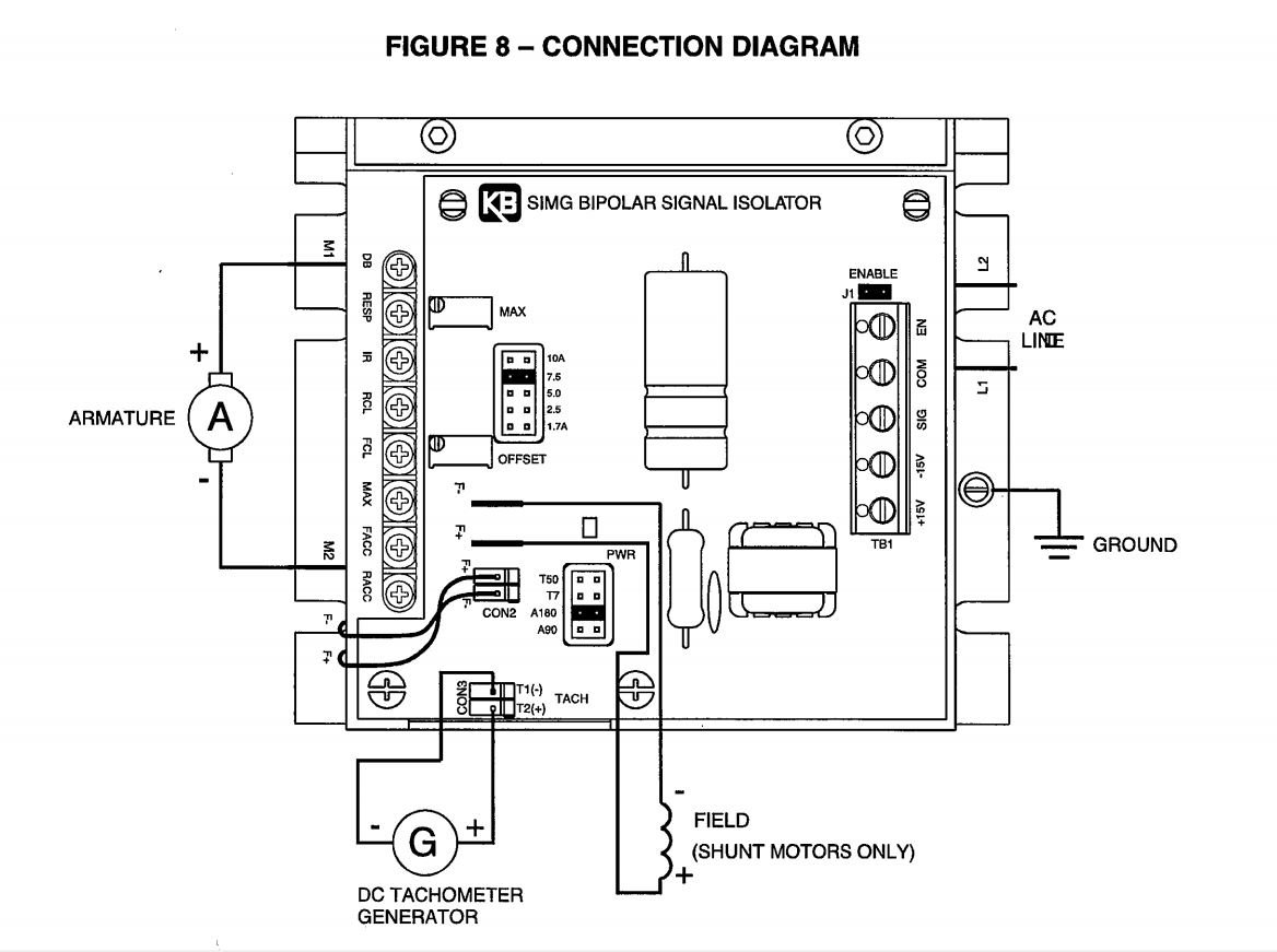 KB ELECTRONICS 8832 Bipolar Signal Isolator Circuit Board with Enable Jumper & Field Adjustable - KBMG SIMG for Industrial Automation & Control Systems