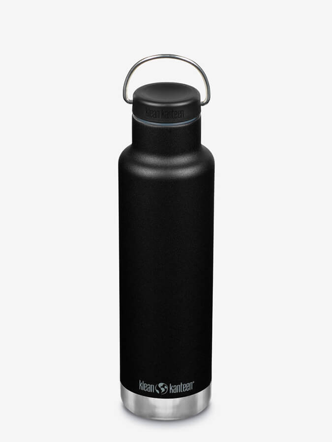 Klean Kanteen 20oz Vacuum Insulated Stainless Steel Water Bottle with Loop Cap | Leakproof & BPA-Free | Perfect for Hiking, Gym & Everyday Use