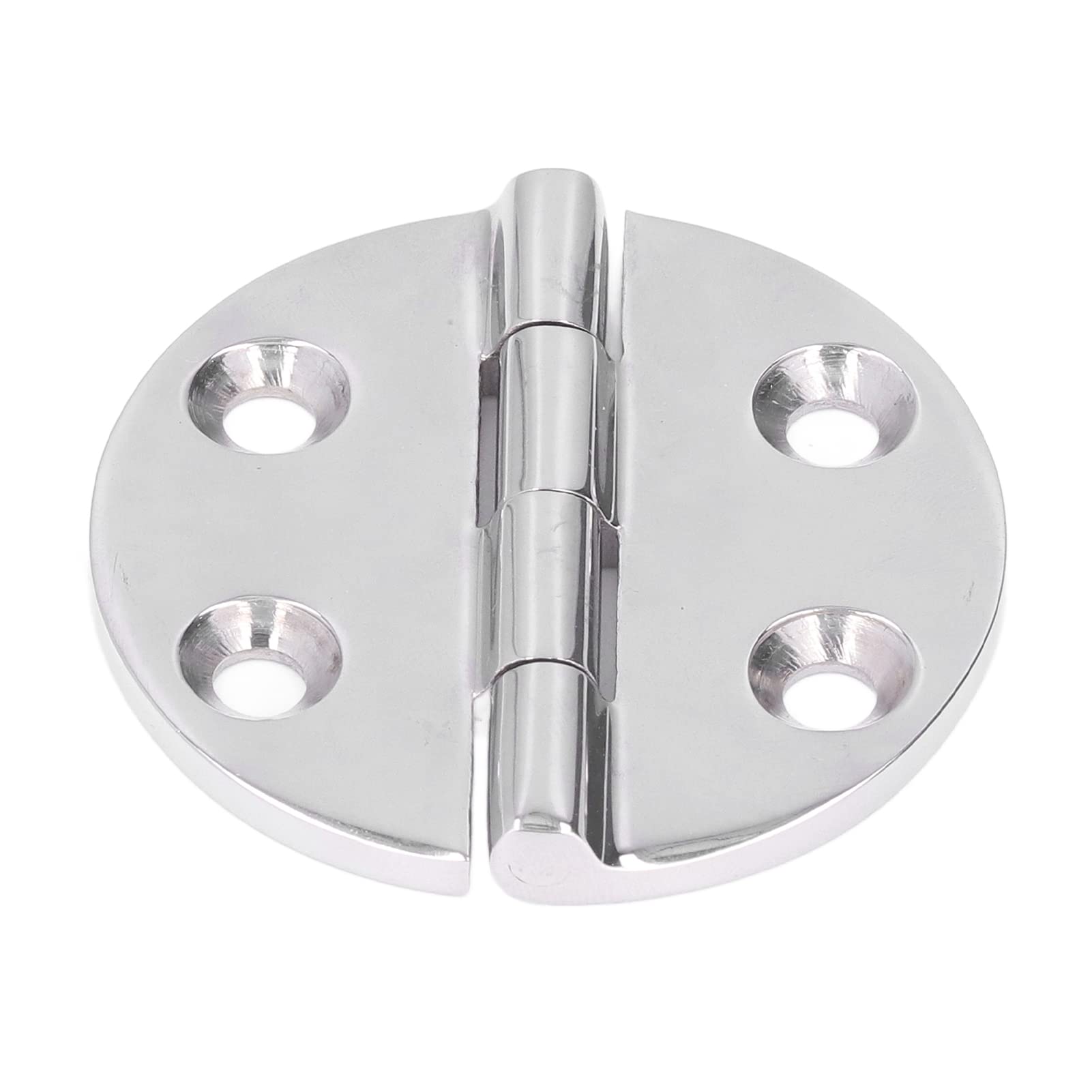 316 Stainless Steel Round Cabinet Hinges - High Strength, Easy Installation with 7mm Positioning Hole for Hatches, Cabins & Doors | Perfect for Marine, RV & Home Improvement Projects