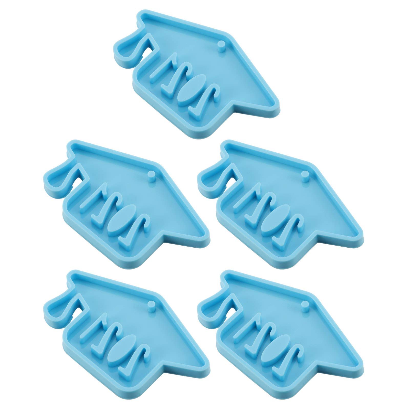 PRETYZOOM 5Pcs Silicone Graduation Cupcake Molds Set - Doctor Hat, Graduation Cap & Keychain Fondant Molds for 2021 Graduation Cake Decorations - Perfect for Baking, Party Toppers & DIY Dessert Making