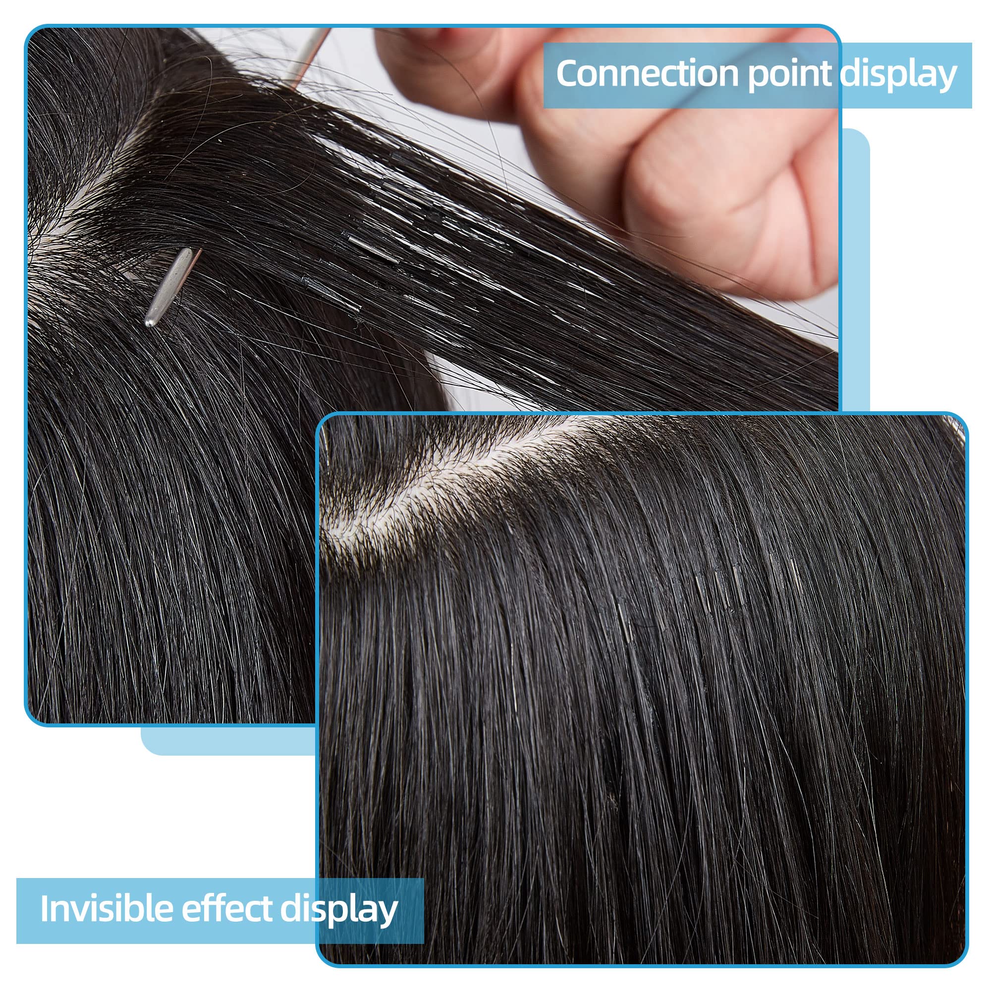 6D Second Generation 100% Real Human Hair Extensions - 5 Bundles (22 Inches, #60) - Perm & Dye Friendly, Tangle-Free for Styling & Volume - Perfect for Daily Wear, Parties & Special Occasions
