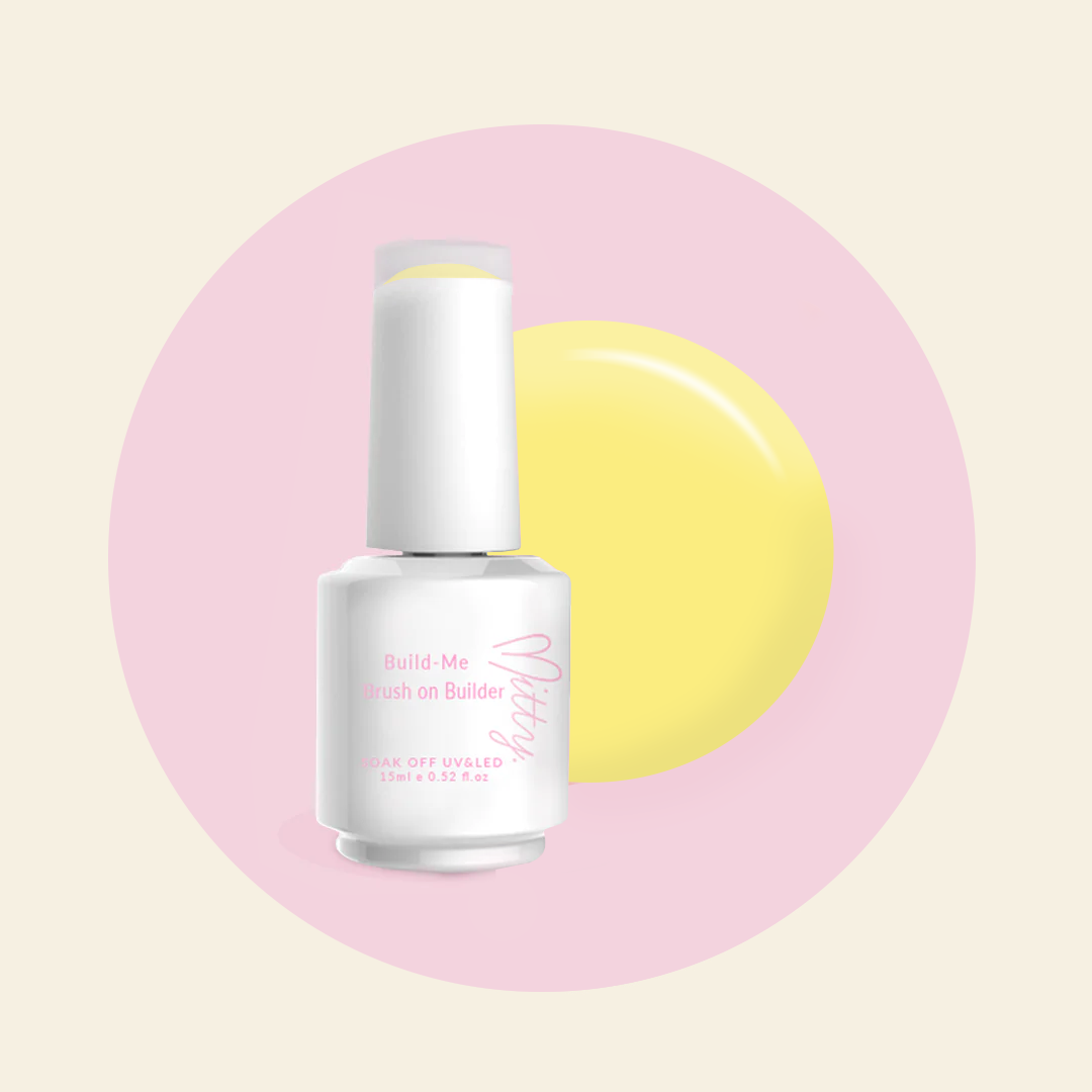 Mitty Clementine Brush-On Builder Gel for Strong & Natural-Looking Nails – Perfect for DIY Manicures & Salon-Quality Nails at Home