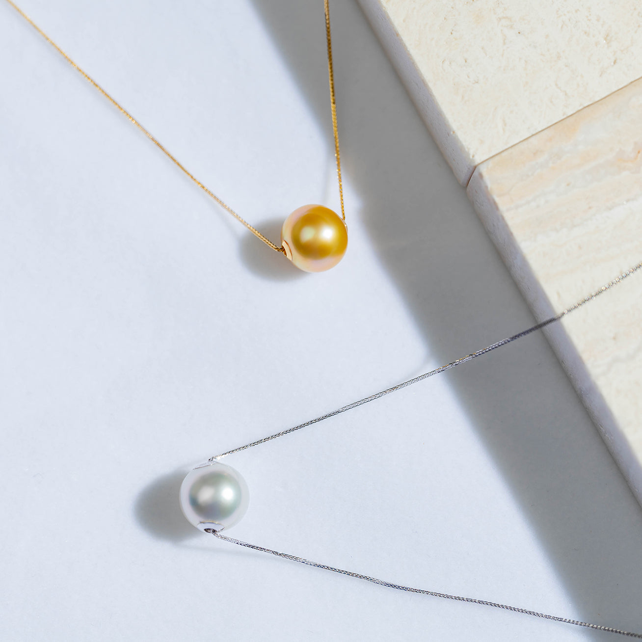 18K Solid Gold Australian White South Sea Pearl Necklace - Luxury Women's Jewelry Gift for Wedding, Anniversary & Special Occasions | Elegant Pearl Pendant for Formal Events & Evening Wear